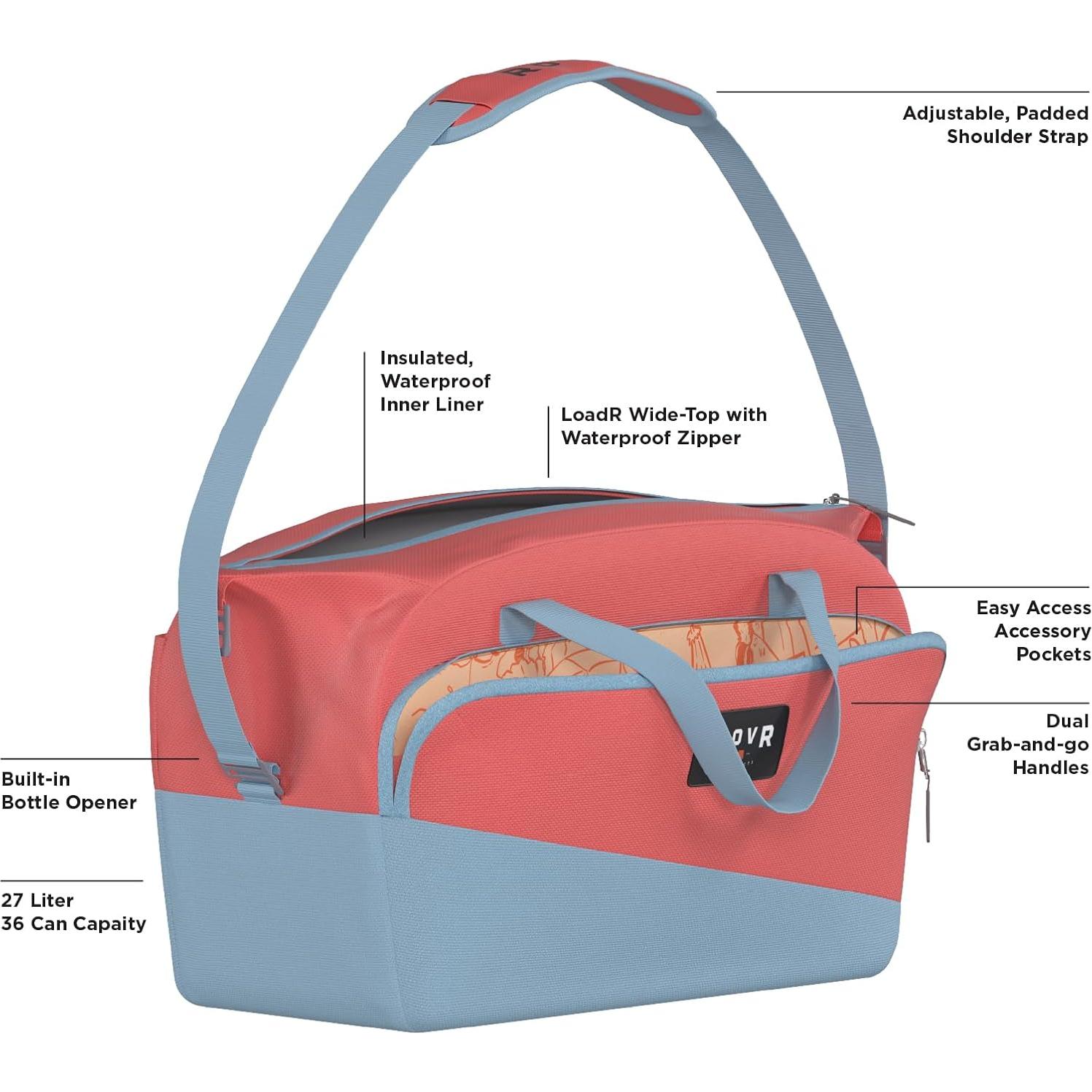 Bolsa de Duffle Aislada RovR TravelR 27L Coral - Enfriamiento