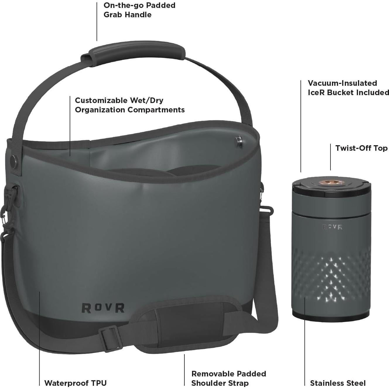 Bolsa Térmica KeepR RovR Caddy con Cubo de Hielo 35.6x24.1cm