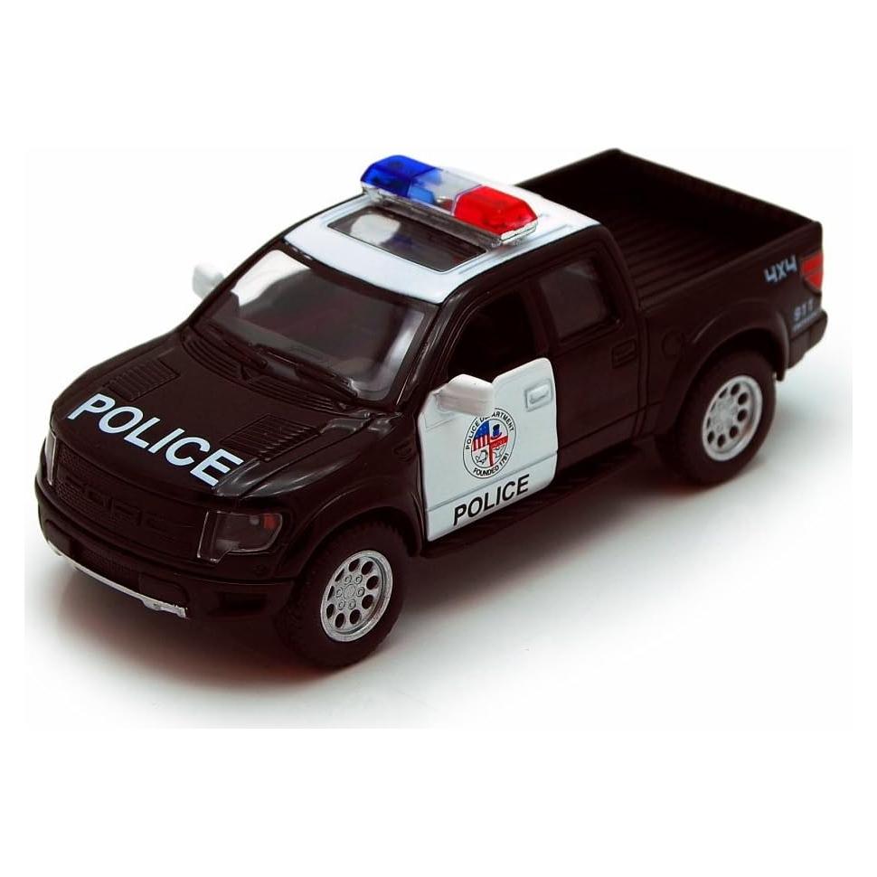 Camión Policial KiNSMART Ford F-150 Raptor 1:46 Metal
