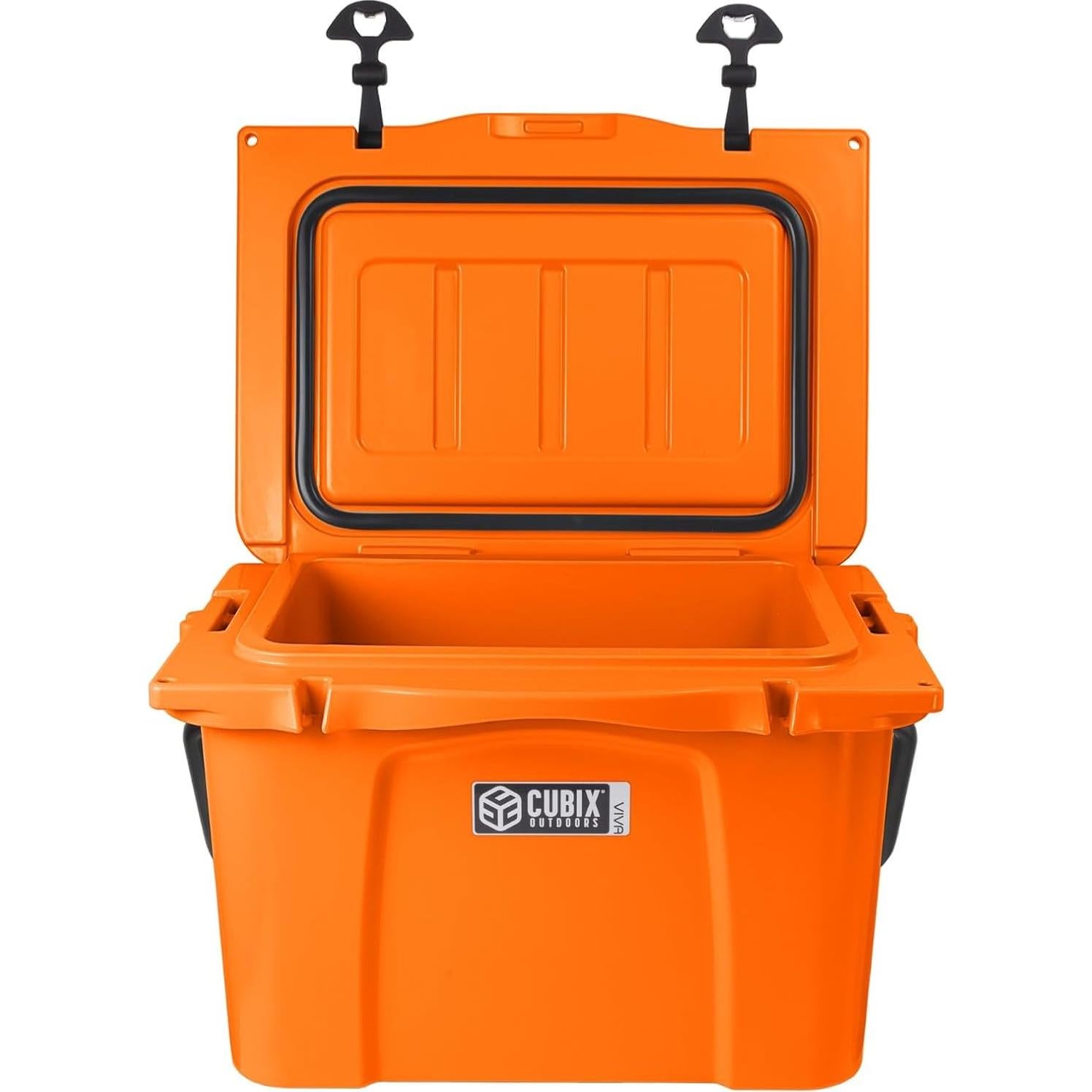 Enfriador Portátil Cubix Outdoors Viva 25QT Naranja Aislado 5 Días