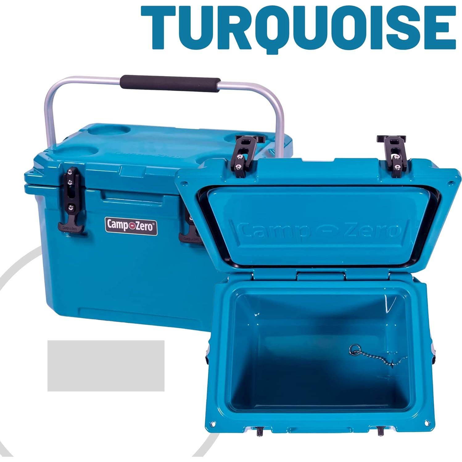 Enfriador Duro CAMP-ZERO 20L Azul con Portavasos Integrados