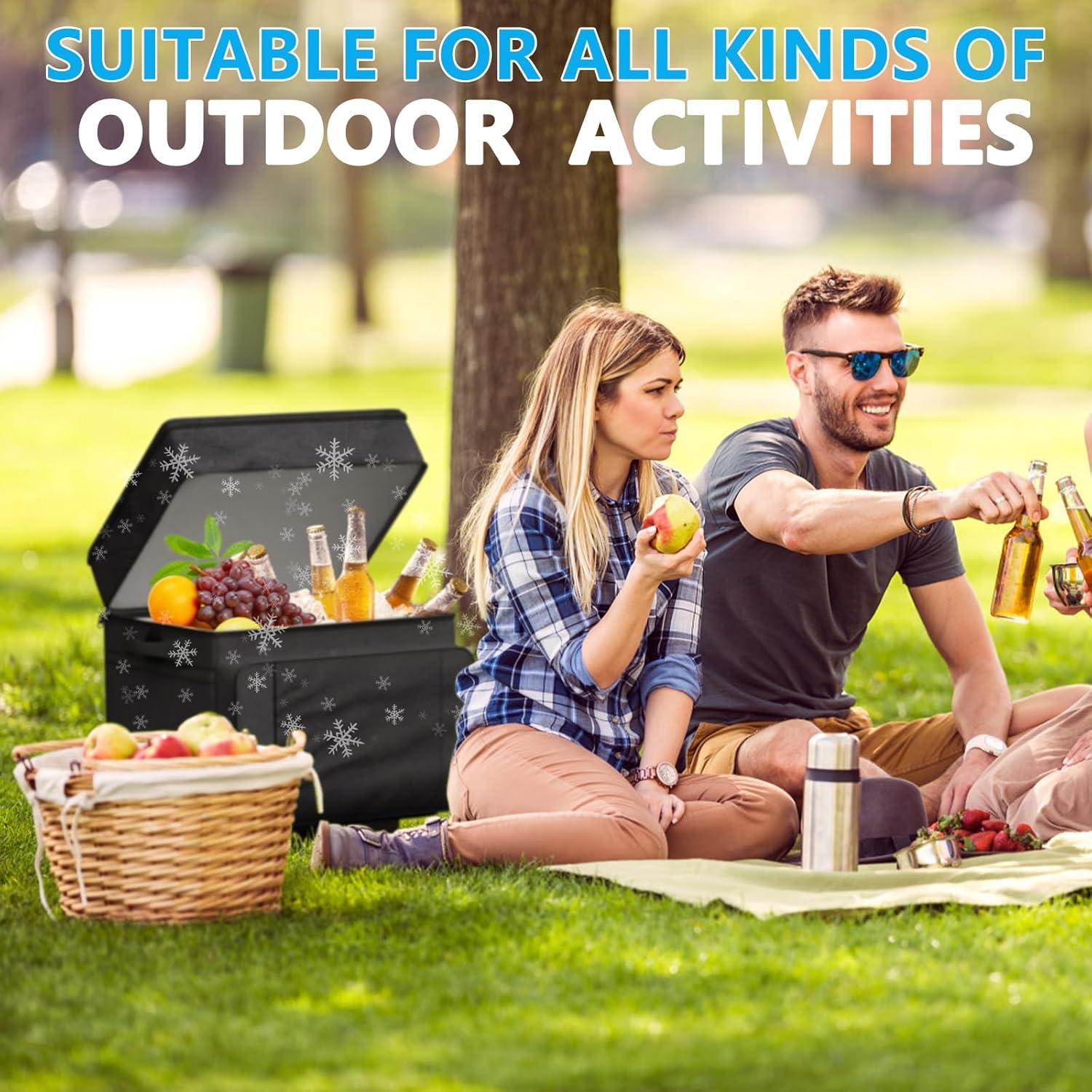 Enfriador Rodante Doerpuz 29L Aislado Plegable Negro