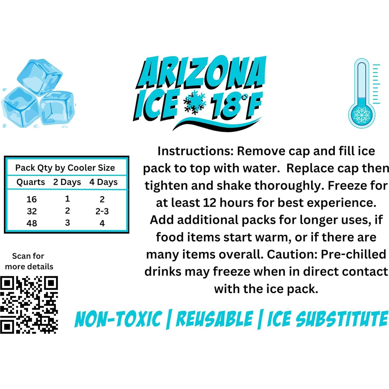 Paquete de Hielo Reutilizable GoCJ AZ Ice | 2 Unidades 1.81kg
