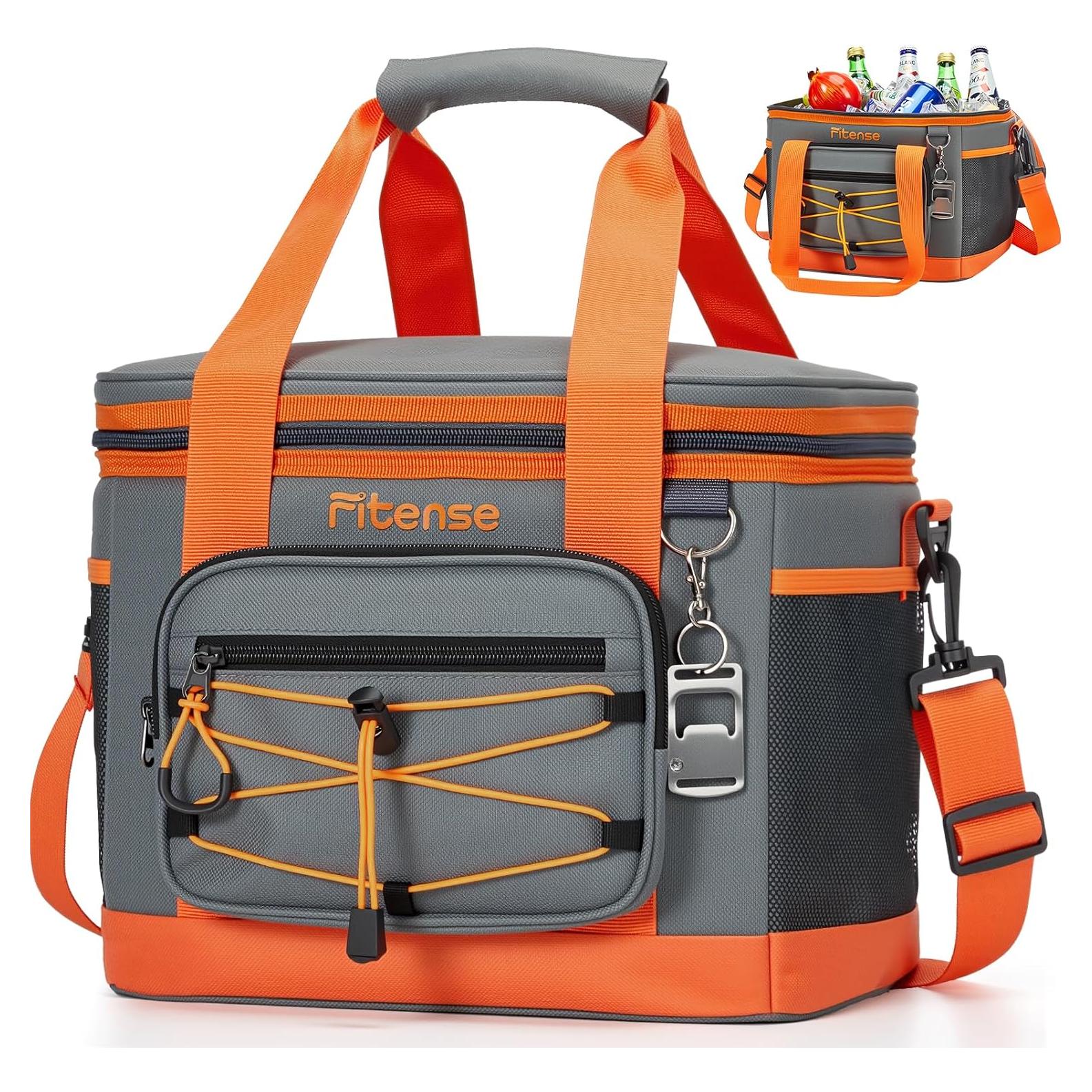 Soft Cooler Bag Insulated 20L/33L, 27/50 Cans Collapsible Camping Coolers 4-Layer Leakproof Portable Ice Chests for Beach, Travel, Picnic, Grocery, Kayaking