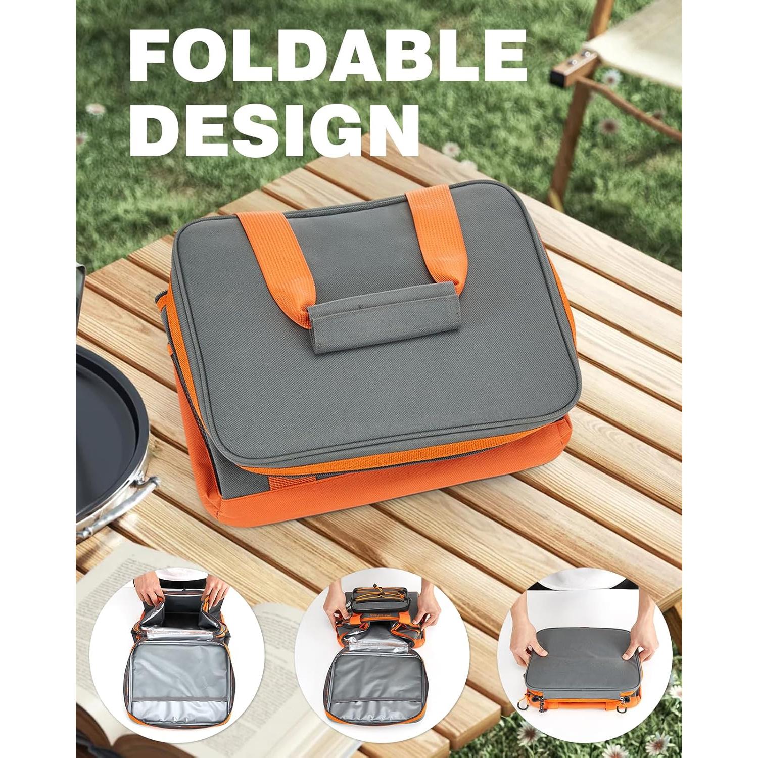 Soft Cooler Bag Insulated 20L/33L, 27/50 Cans Collapsible Camping Coolers 4-Layer Leakproof Portable Ice Chests for Beach, Travel, Picnic, Grocery, Kayaking