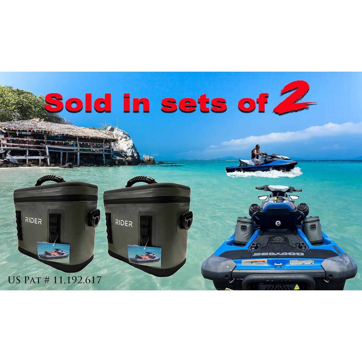 Neveras Blandas Rider Coolers 101 para Jet Ski - Gris - 7.57L