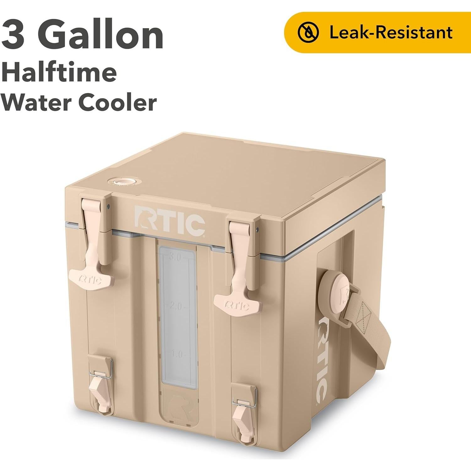 Enfriador de Agua RTIC Halftime 11.36L 2 Grifos Portátil