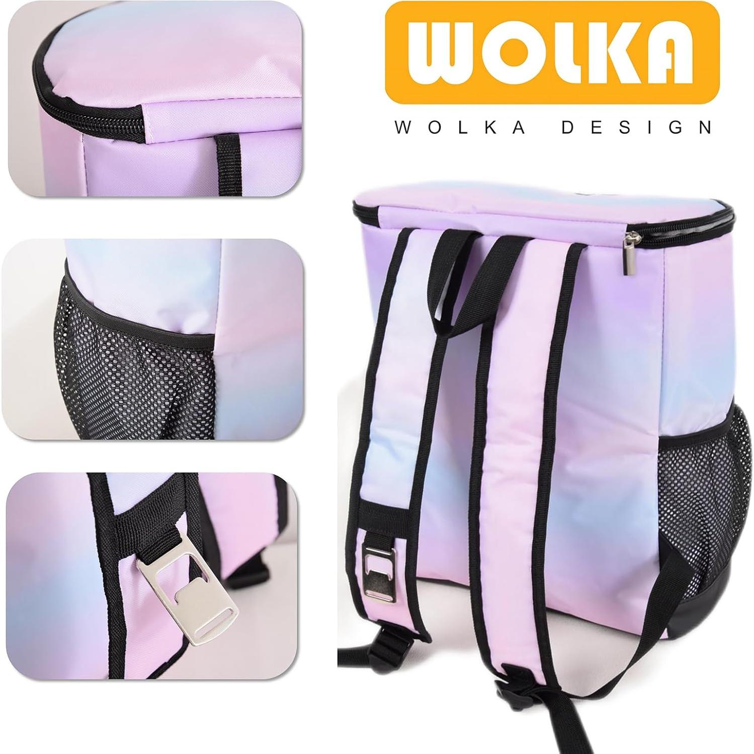 Mochila Cooler Wolka 30 L, Aislada y Impermeable para Viajes