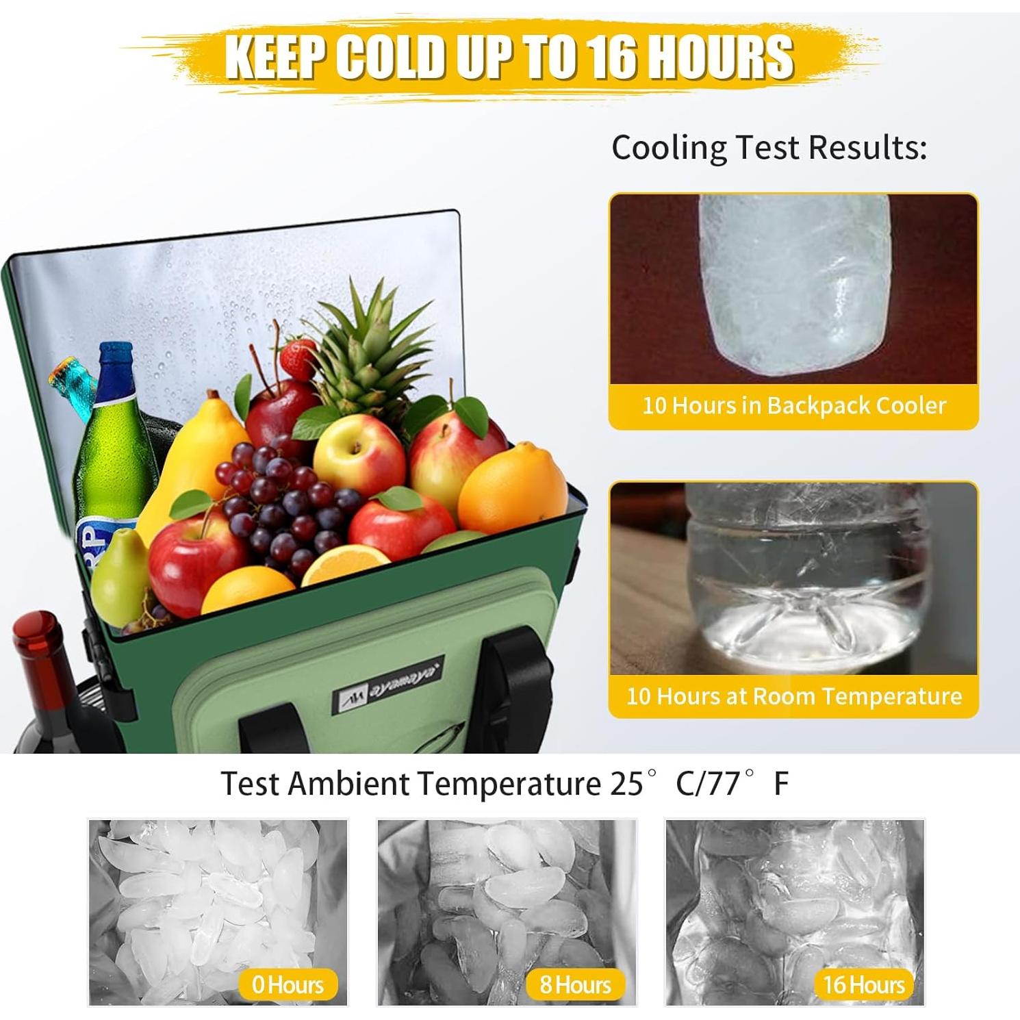 Mochila Enfriadora AYAMAYA 30L Impermeable a Prueba de Fugas