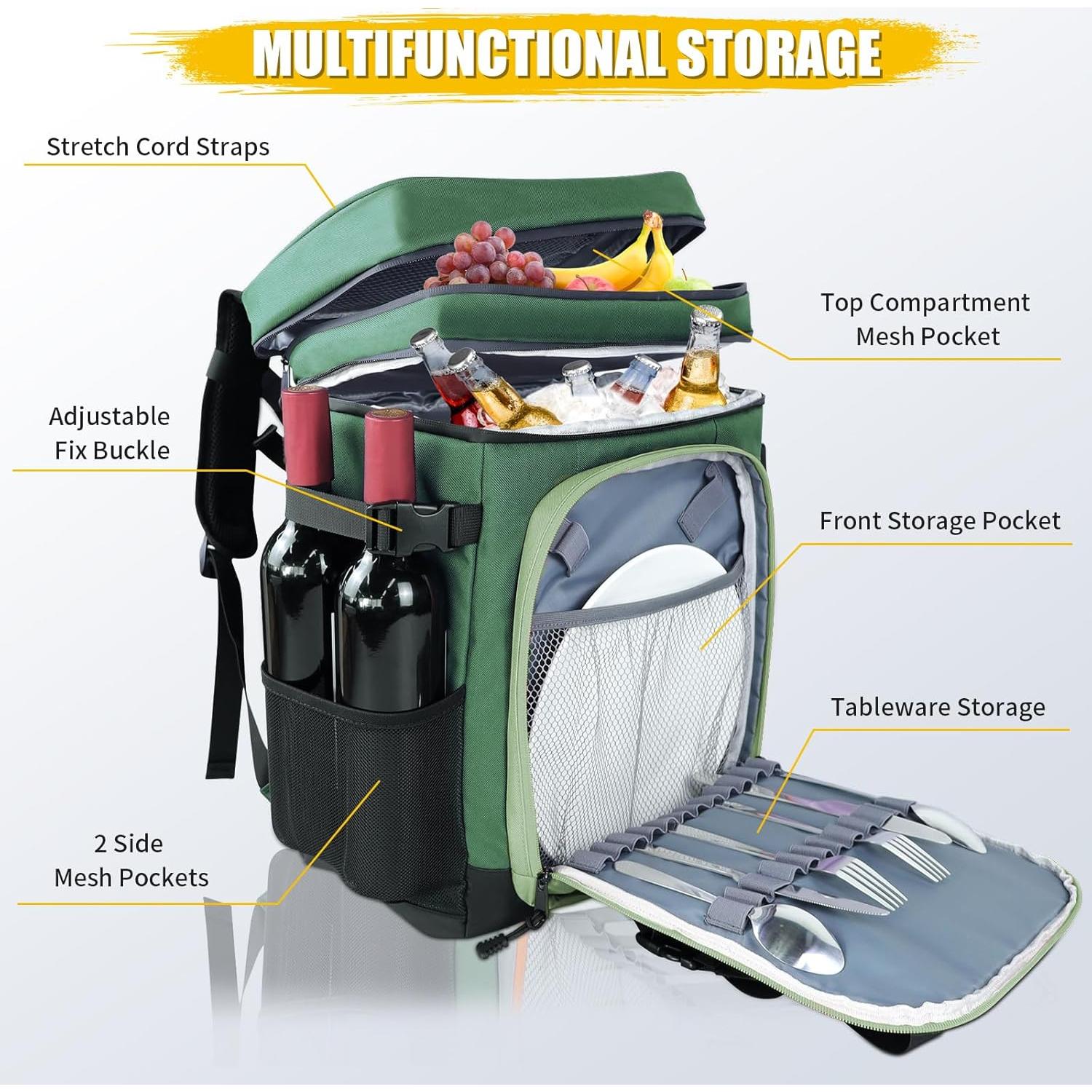 Mochila Enfriadora AYAMAYA 30L Impermeable a Prueba de Fugas