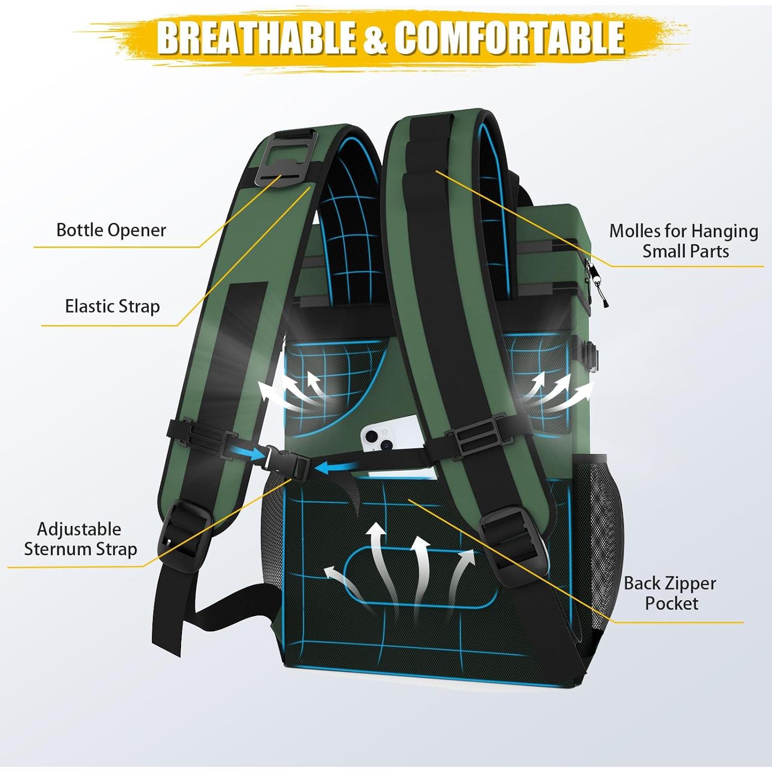 Mochila Enfriadora AYAMAYA 30L Impermeable a Prueba de Fugas