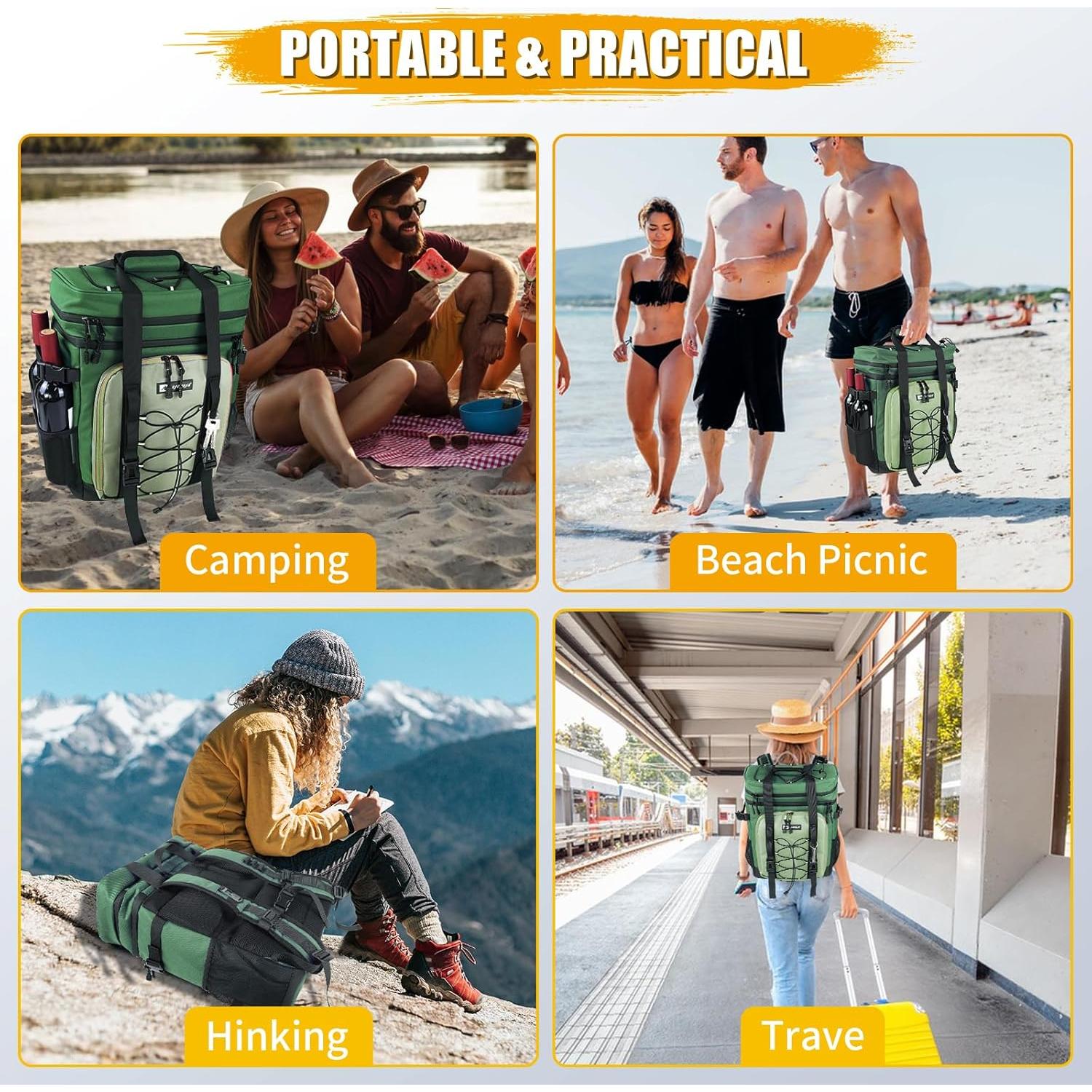 Mochila Enfriadora AYAMAYA 30L Impermeable a Prueba de Fugas