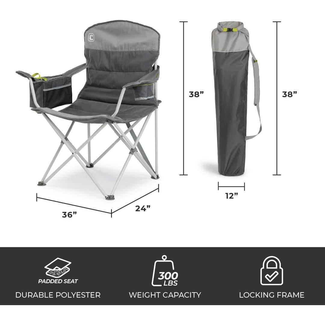 Silla Plegable CORE con Enfriador y Portavasos - 2 Paquete