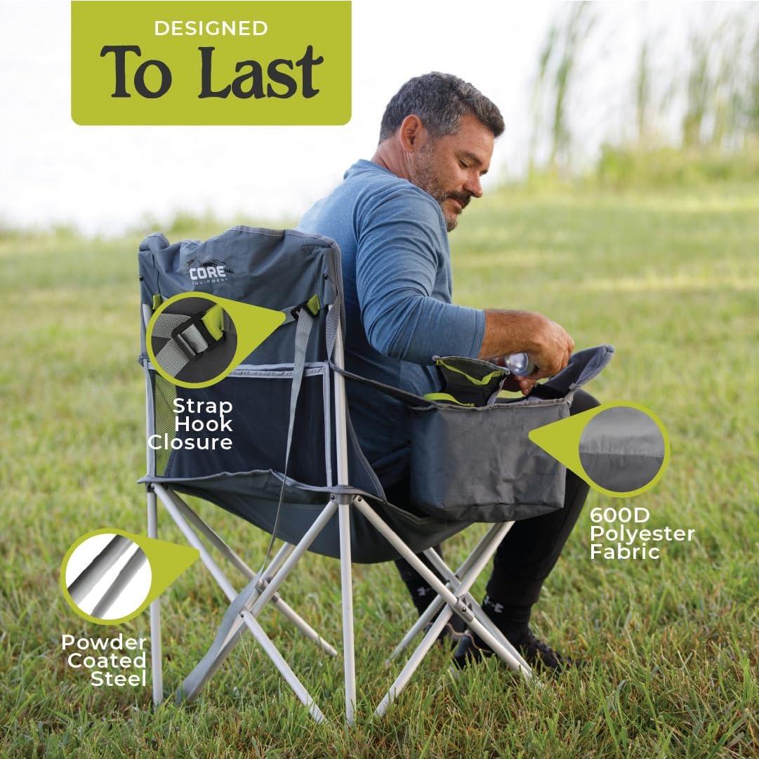 Silla Plegable CORE con Enfriador y Portavasos - 2 Paquete