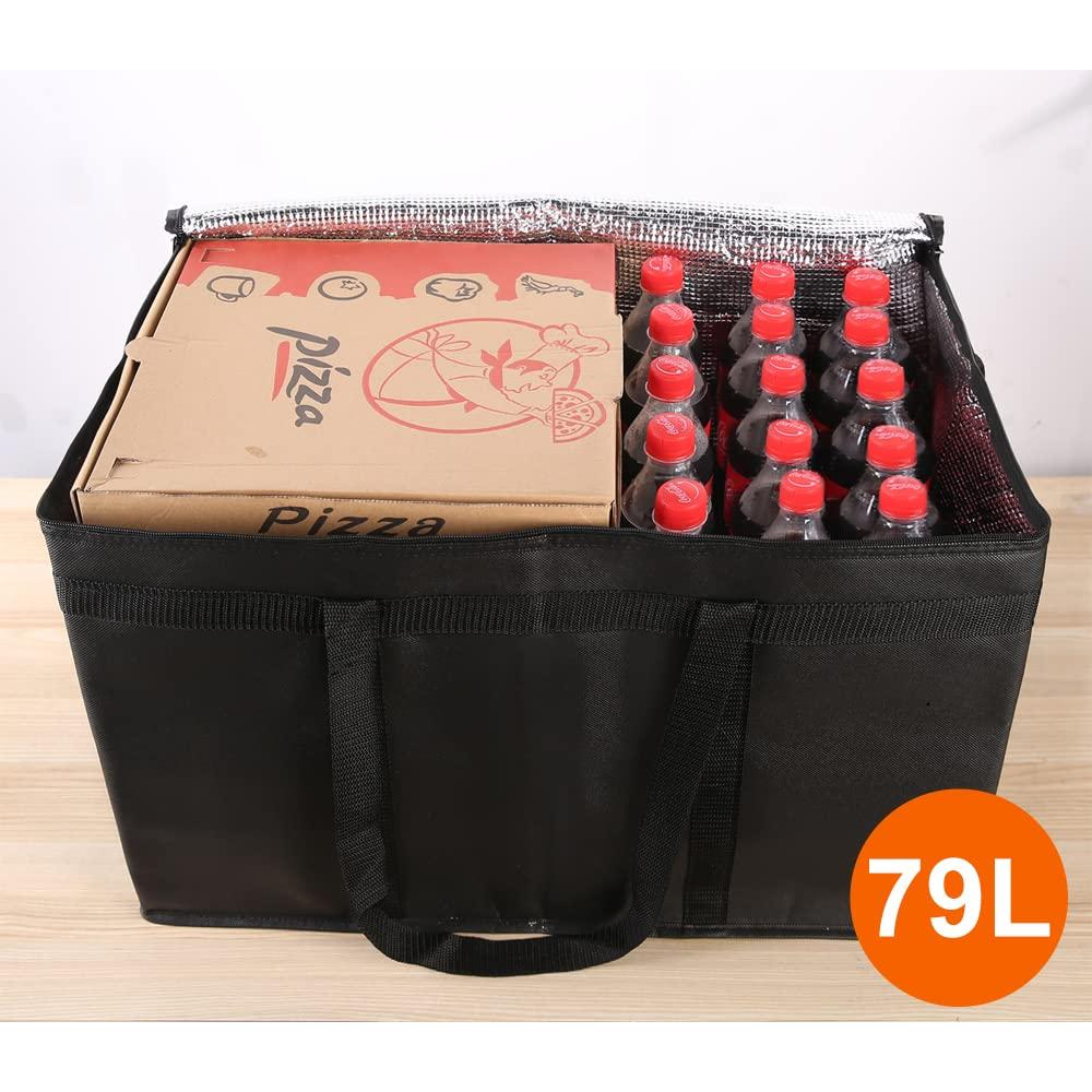Bolsa de Entrega Aislada Bodaon XXXL Negra para Comida
