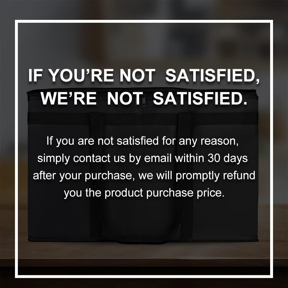 Bolsa de Entrega Aislada Bodaon XXXL Negra para Comida