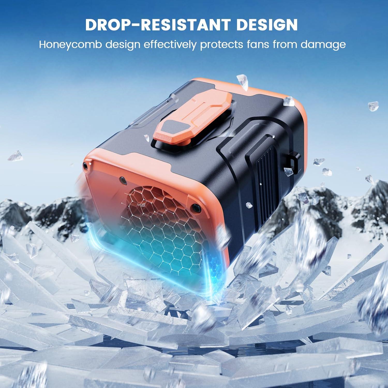 Ventilador Portátil Clip en Cintura coldSky YW-F005L 10000mAh 5 Velocidades