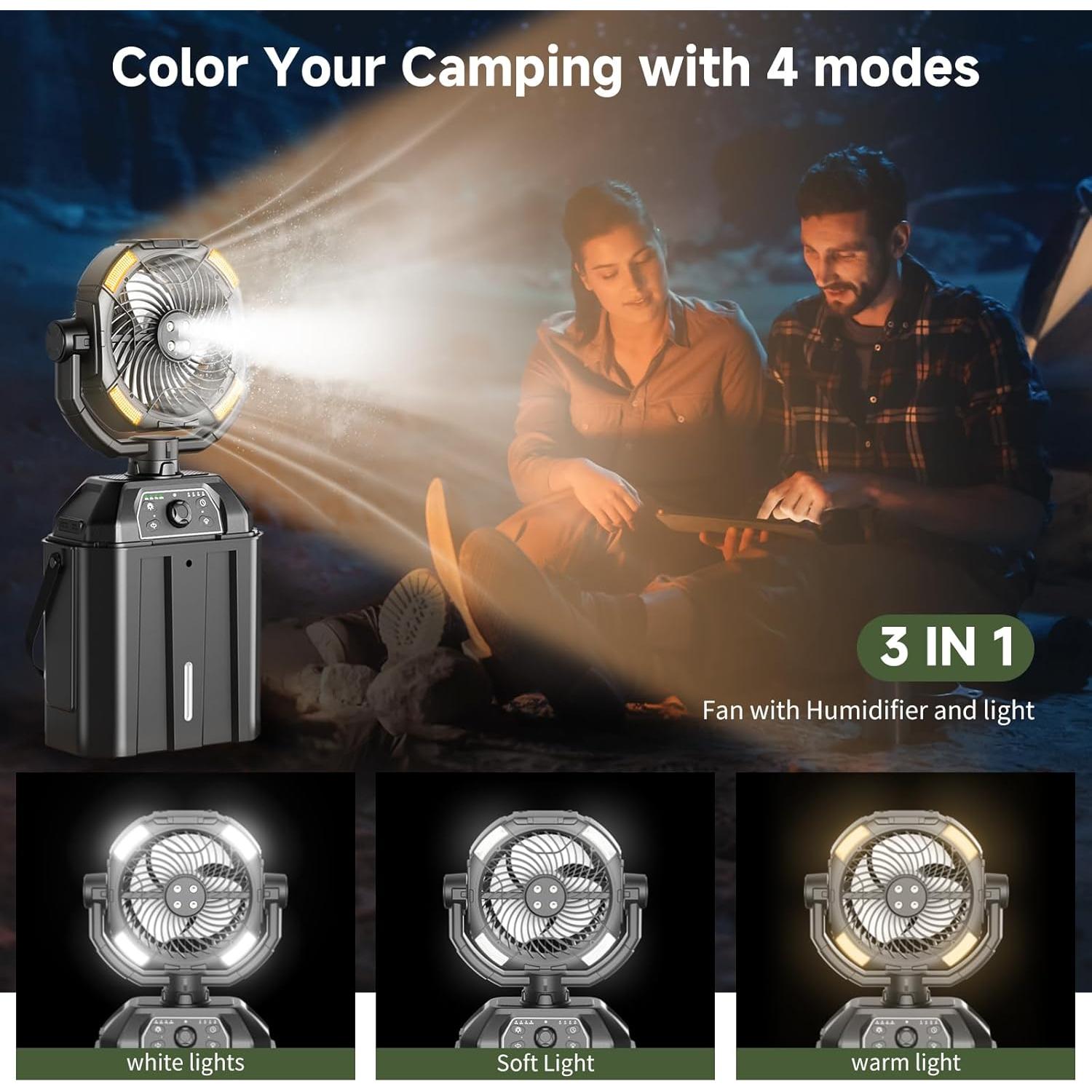 Ventilador de Nebulización Portátil XAP 9" Recargable 25000mAh