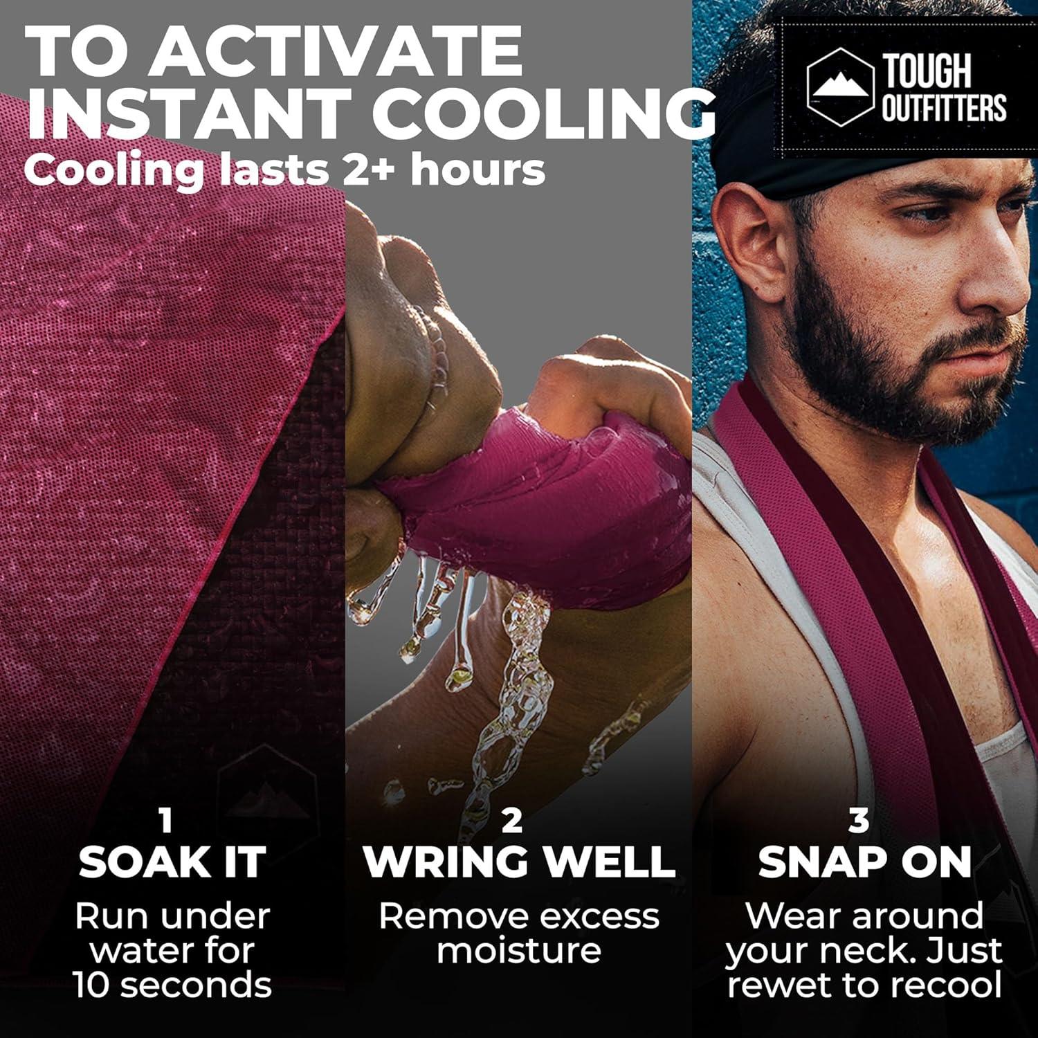 Toalla de Enfriamiento Tough Outdoors - Paquete de 3 - UPF 50+
