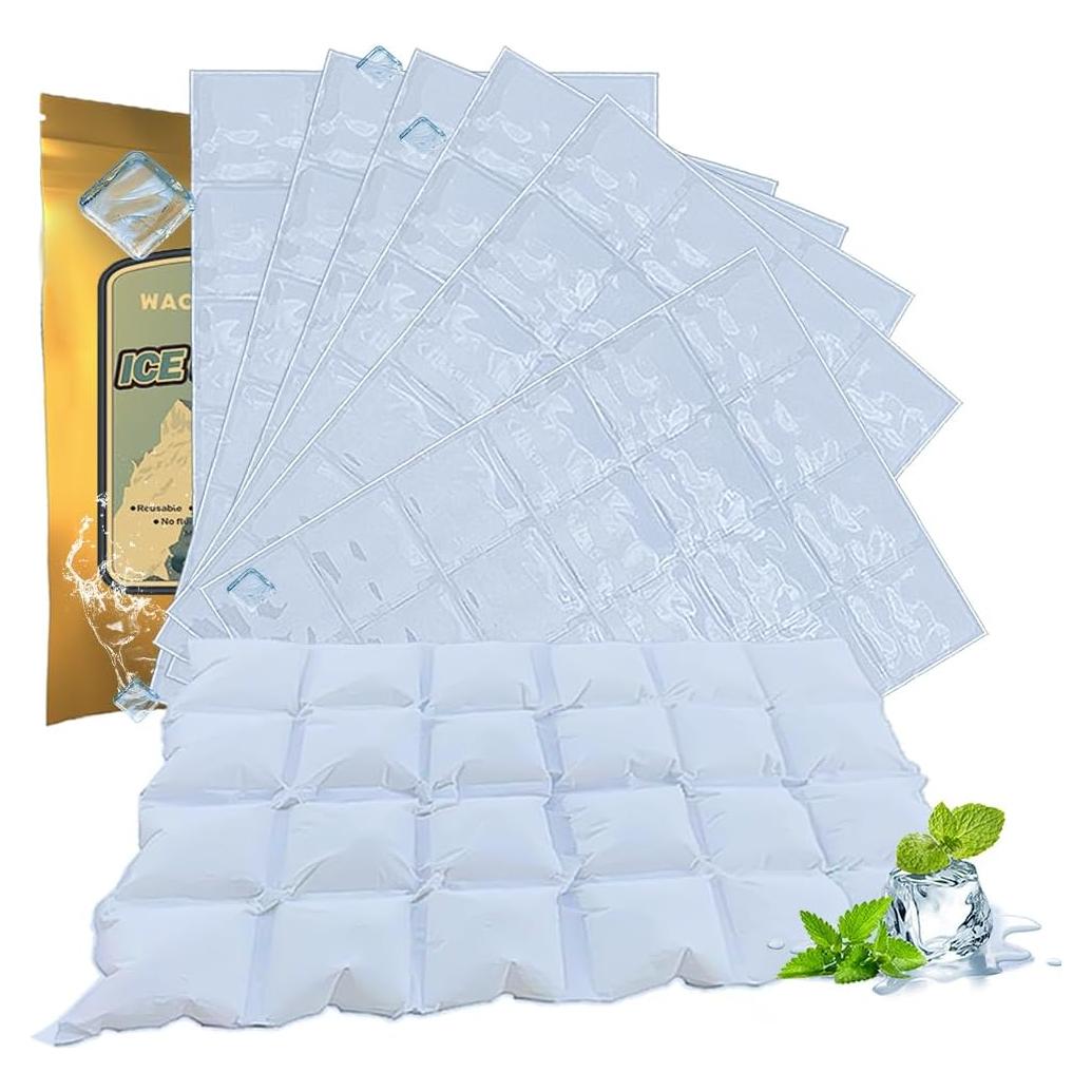 Hojas de Hielo Reutilizables WAQIWARON 43x28 cm - 6 Piezas