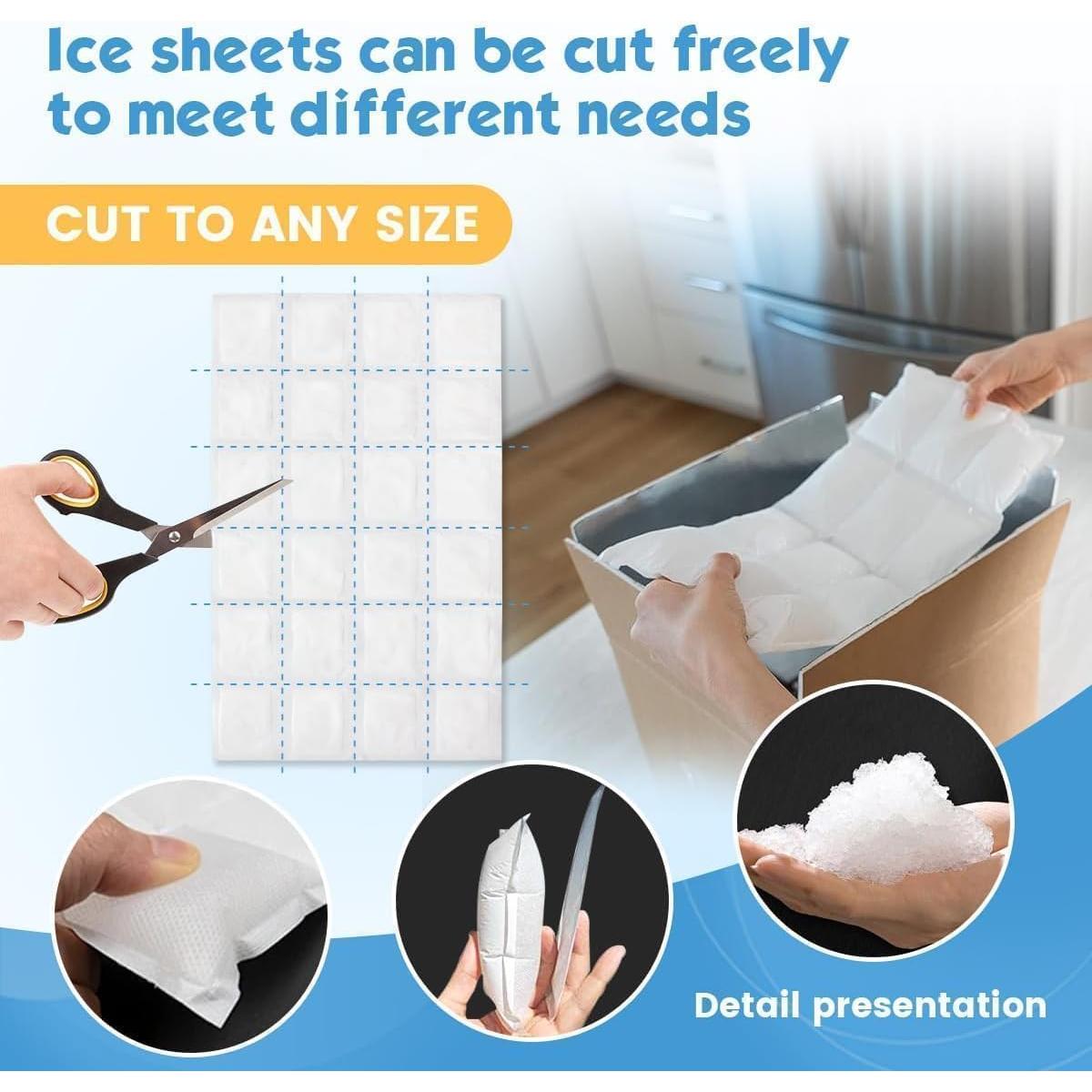 Hojas de Hielo Reutilizables WAQIWARON 43x28 cm - 6 Piezas