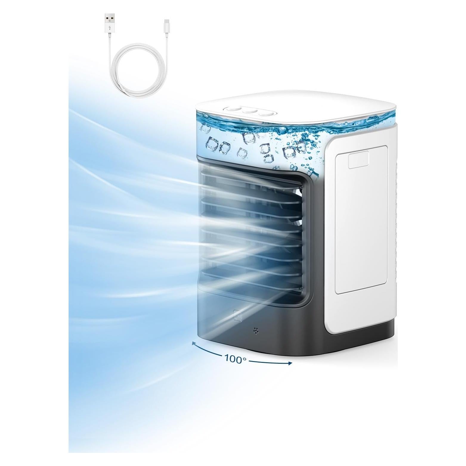 Acondicionador de Aire Portátil Slkdrft TF01 3-en-1 Negro