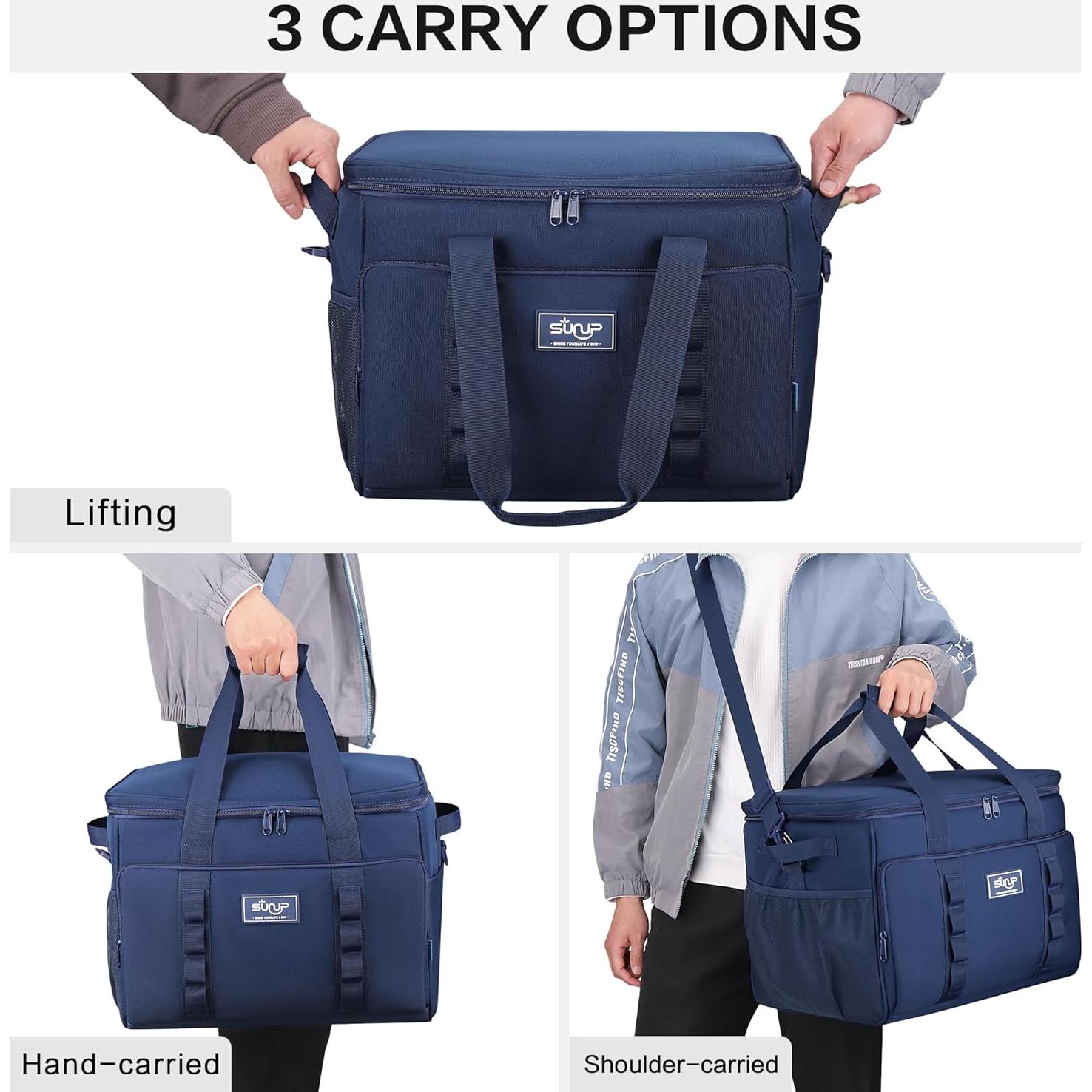 Bolsa Térmica Aislada SUNUP 48 Latas 37L Plegable Azul