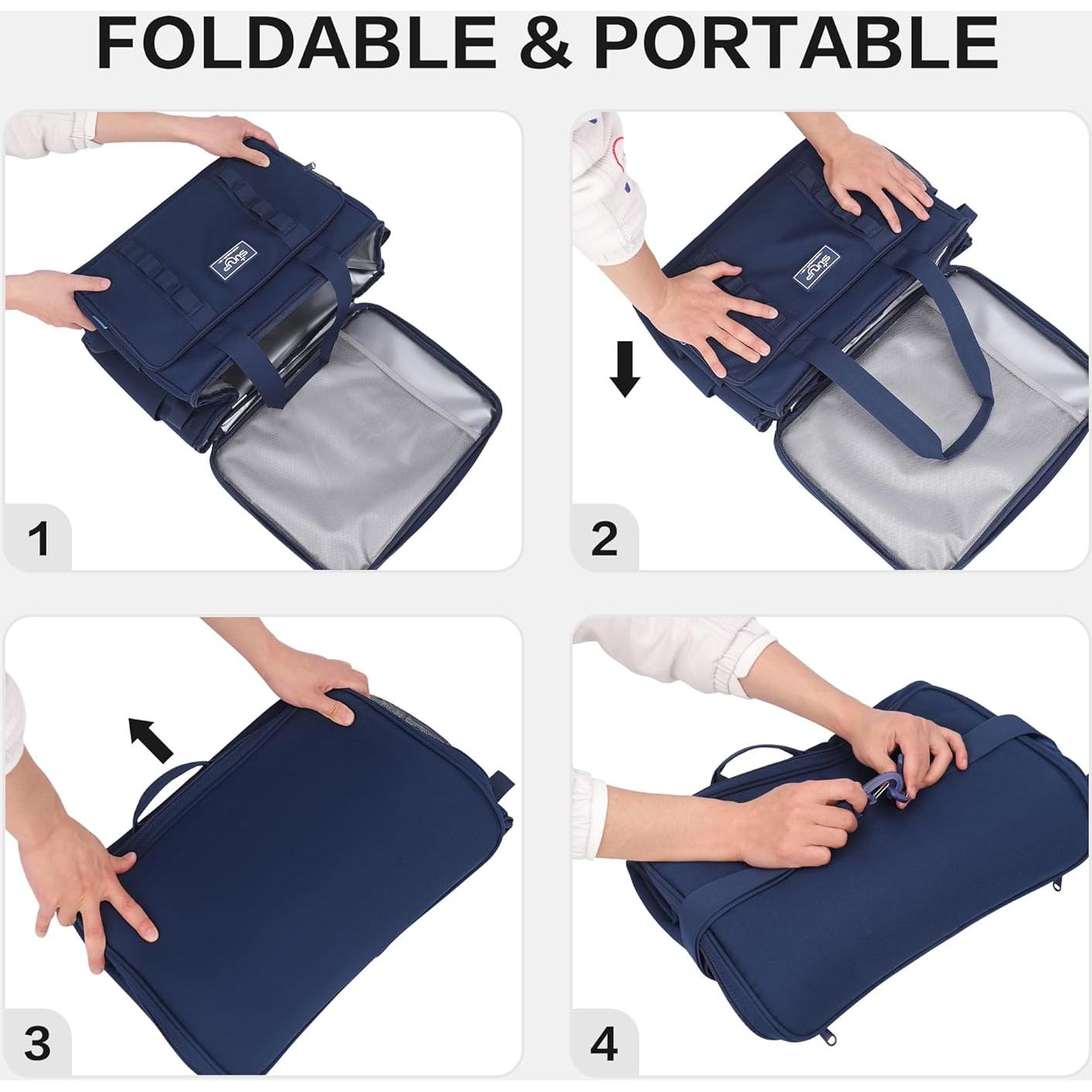 Bolsa Térmica Aislada SUNUP 48 Latas 37L Plegable Azul