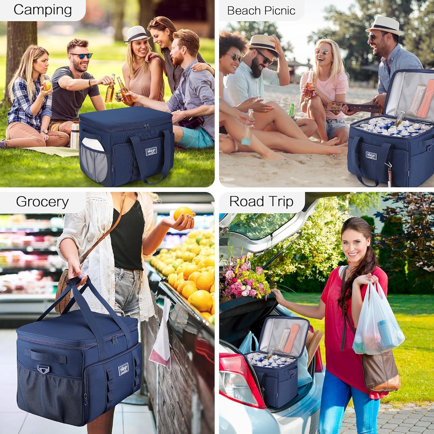 Bolsa Térmica Aislada SUNUP 48 Latas 37L Plegable Azul