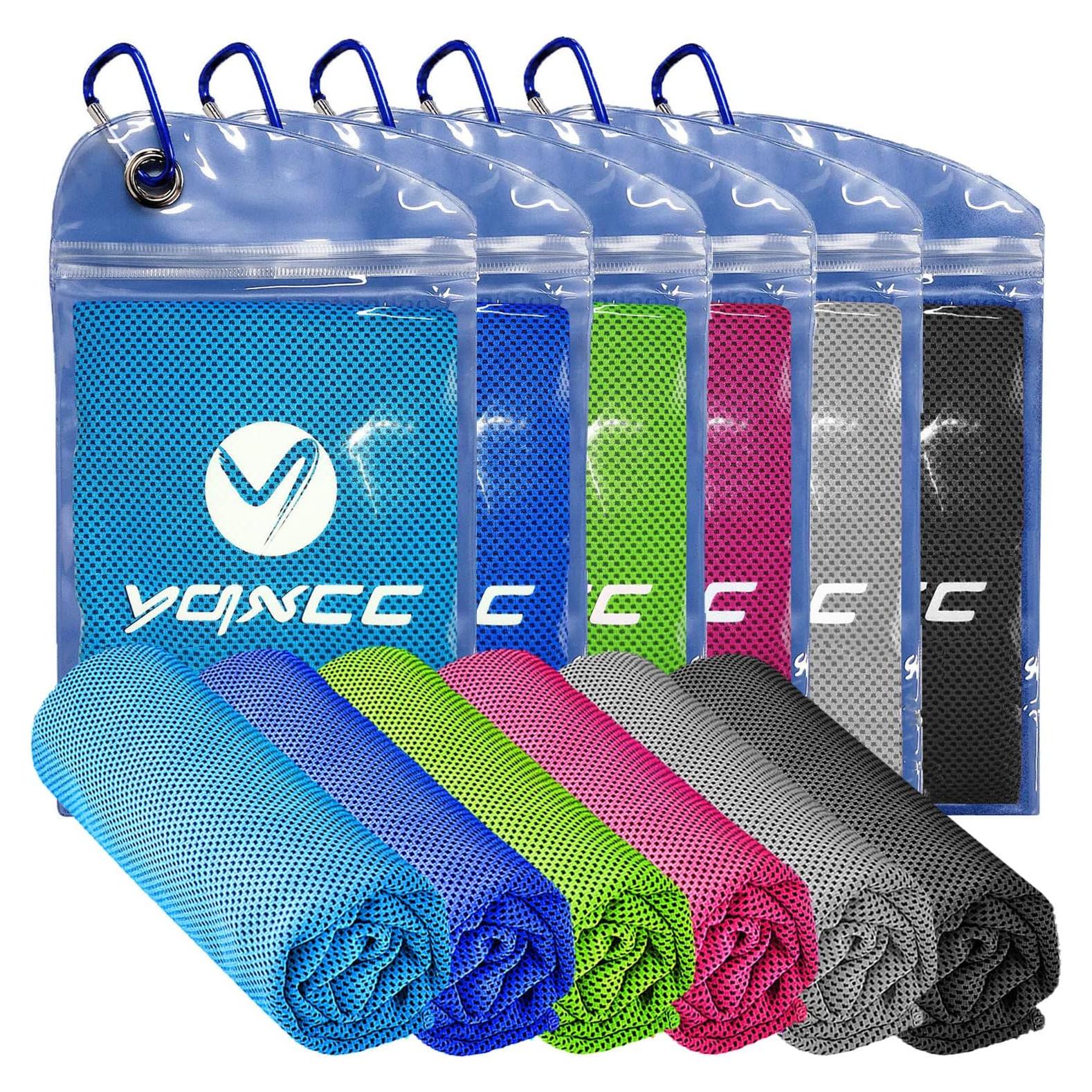 Toallas Enfriadoras YQXCC 6 Piezas Microfibra 119x30cm