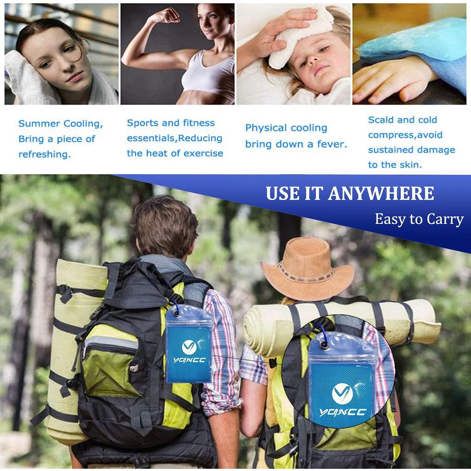 Toallas Enfriadoras YQXCC 6 Piezas Microfibra 119x30cm