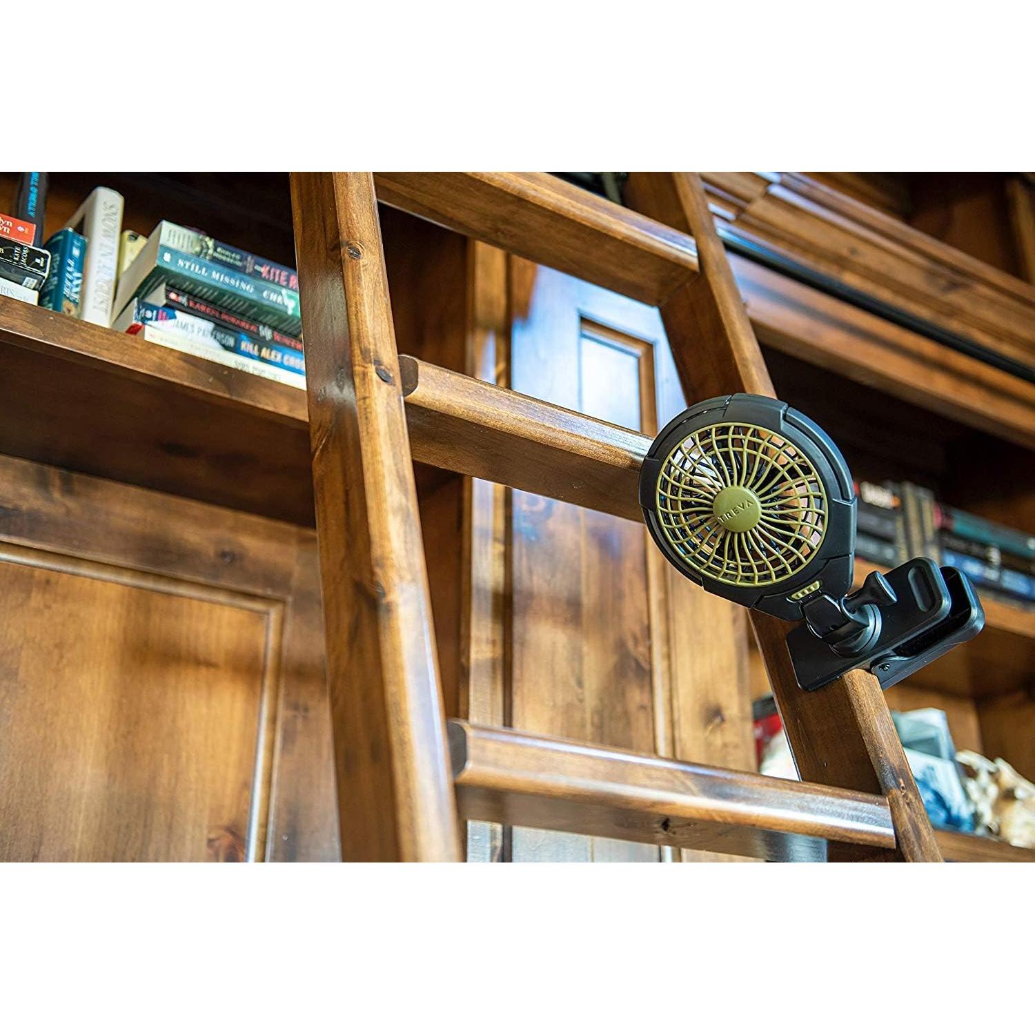 Ventilador Clip Portátil Treva 5" Batería 2 Paquete