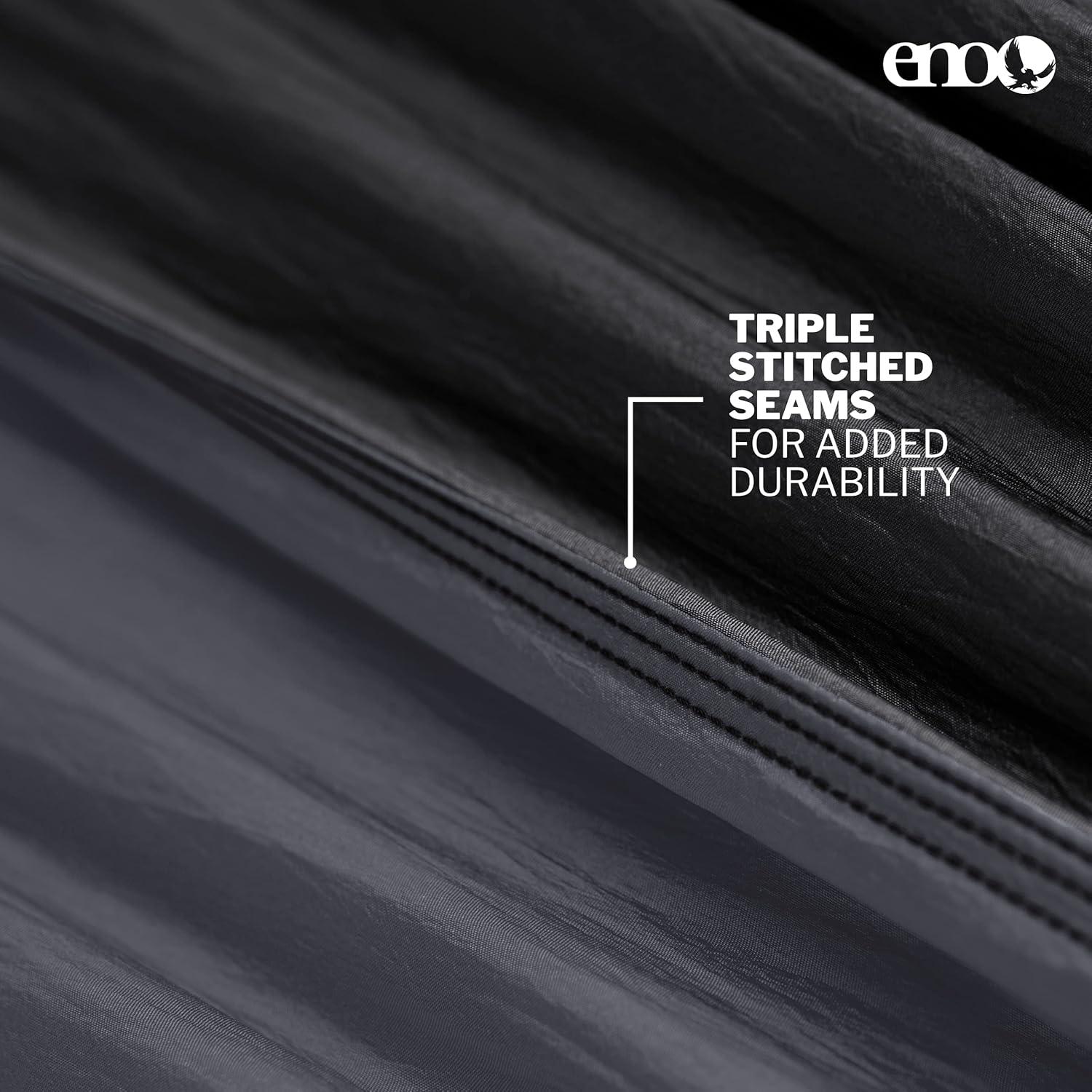 Hamaca ENO SingleNest - Ligera 1 Persona 400 lb - Negro Carbón