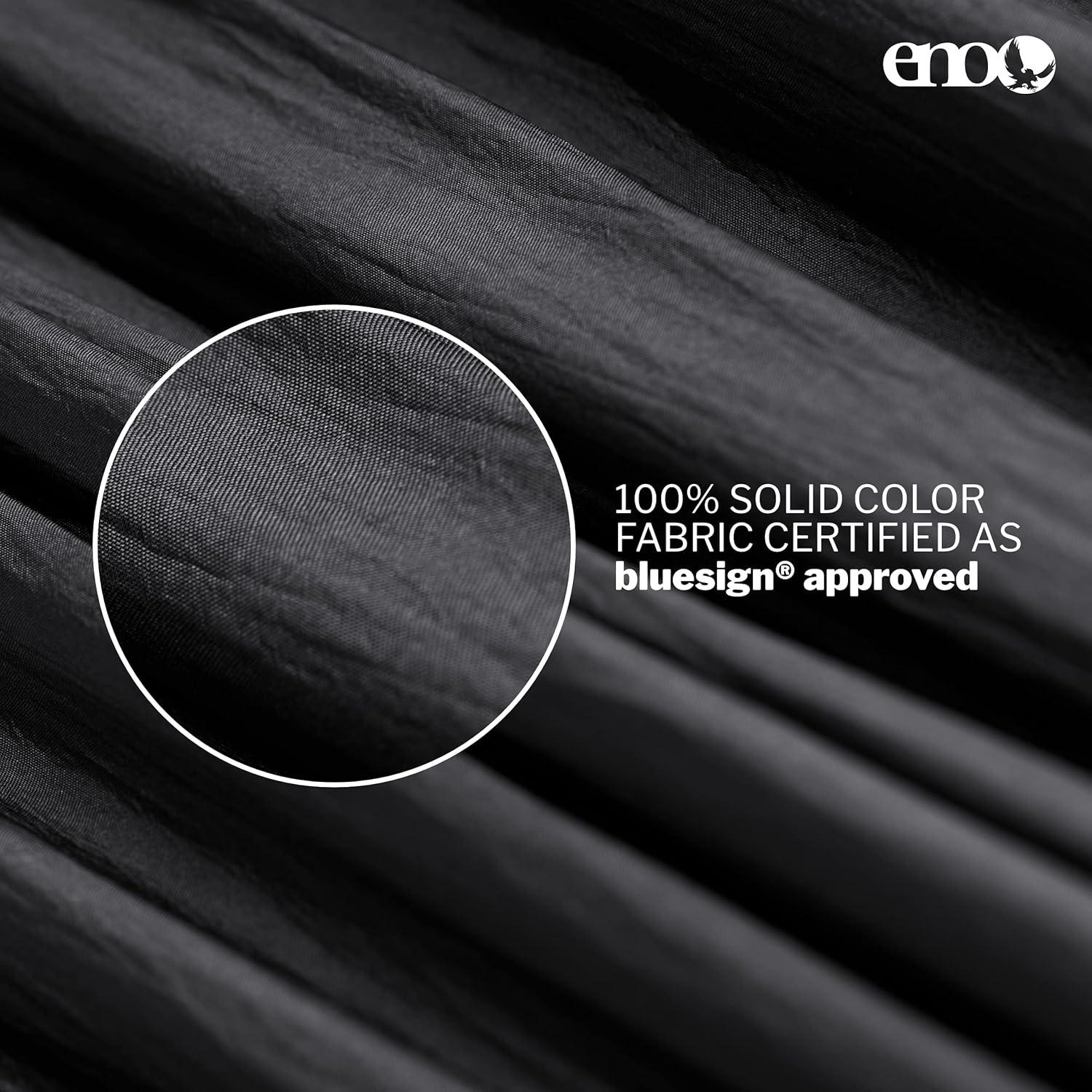 Hamaca ENO SingleNest - Ligera 1 Persona 400 lb - Negro Carbón