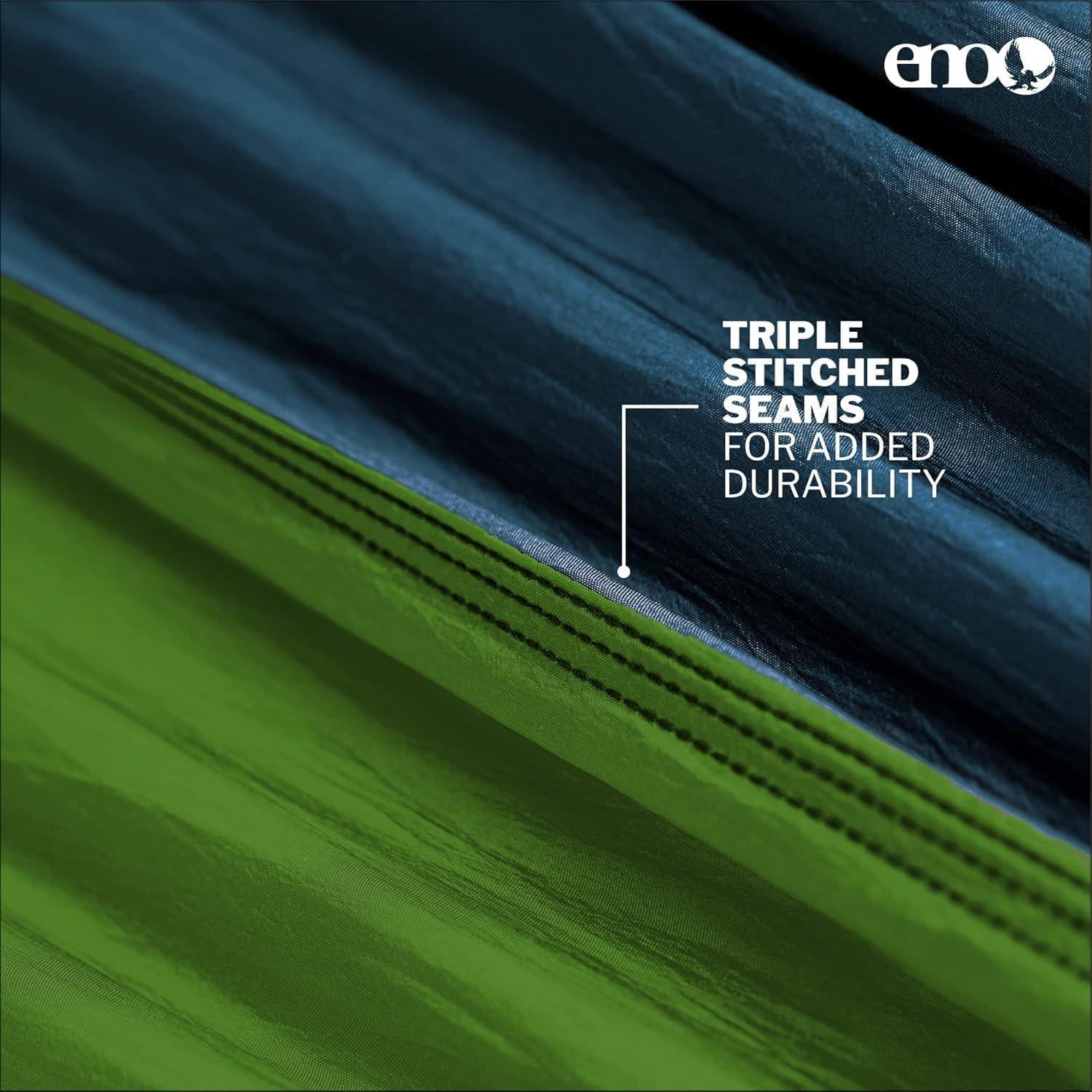 Hamaca ENO SingleNest - Ligera y Portátil - 1 Persona - 2.9m - Gris/Chartreuse