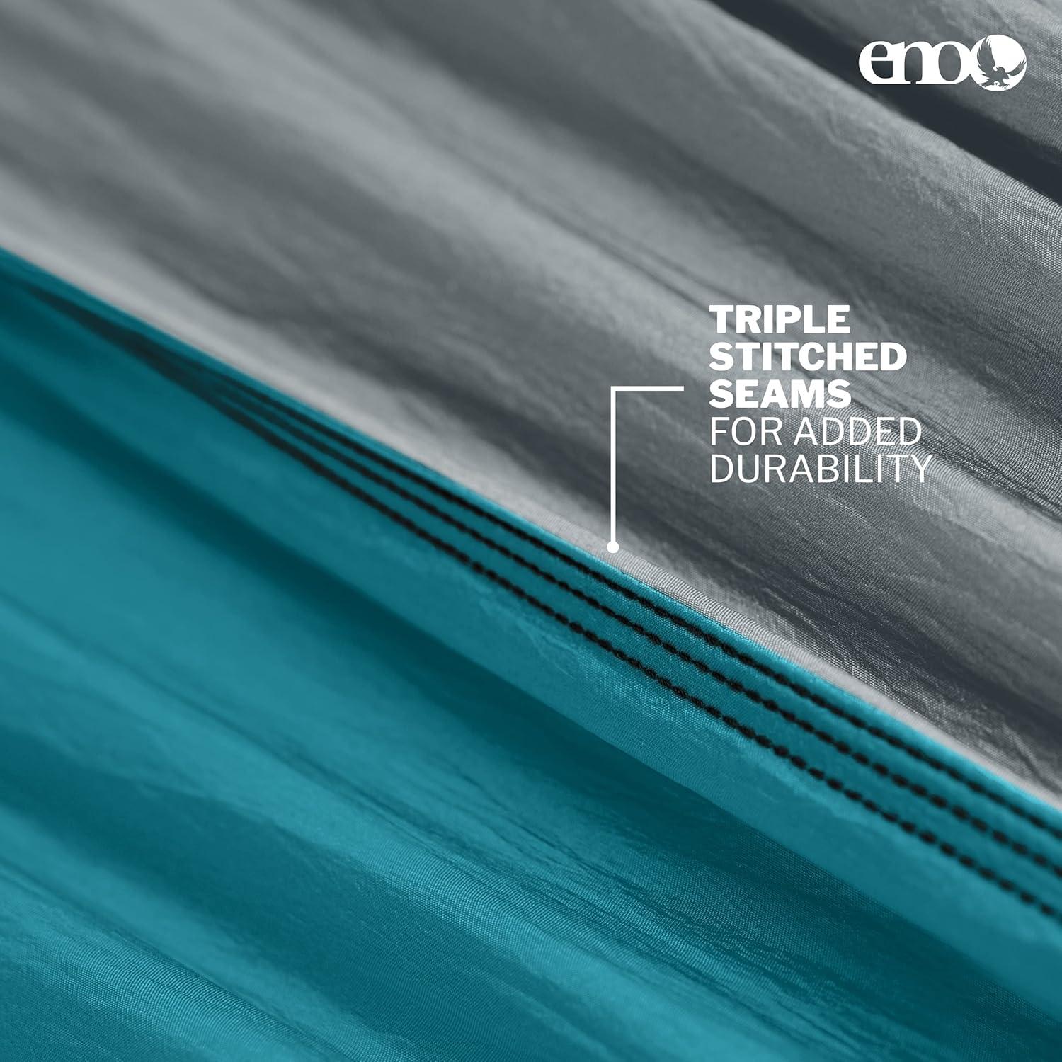 Hamaca ENO SingleNest - Ligera para 1 Persona - Gris/Verde Agua