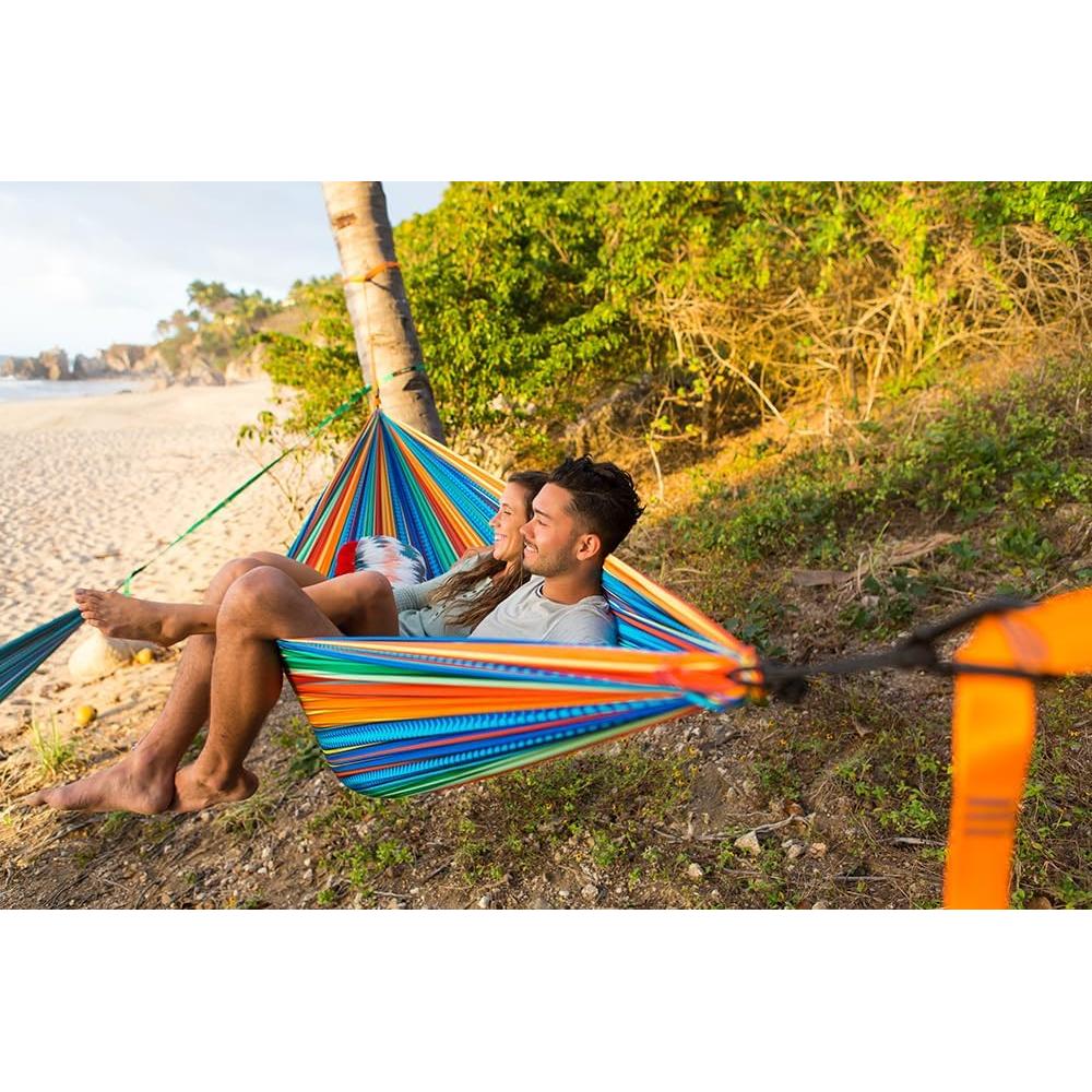 Hamaca Doble Deluxe Gran Trunk 3.2x2.0m 500lbs Cabo