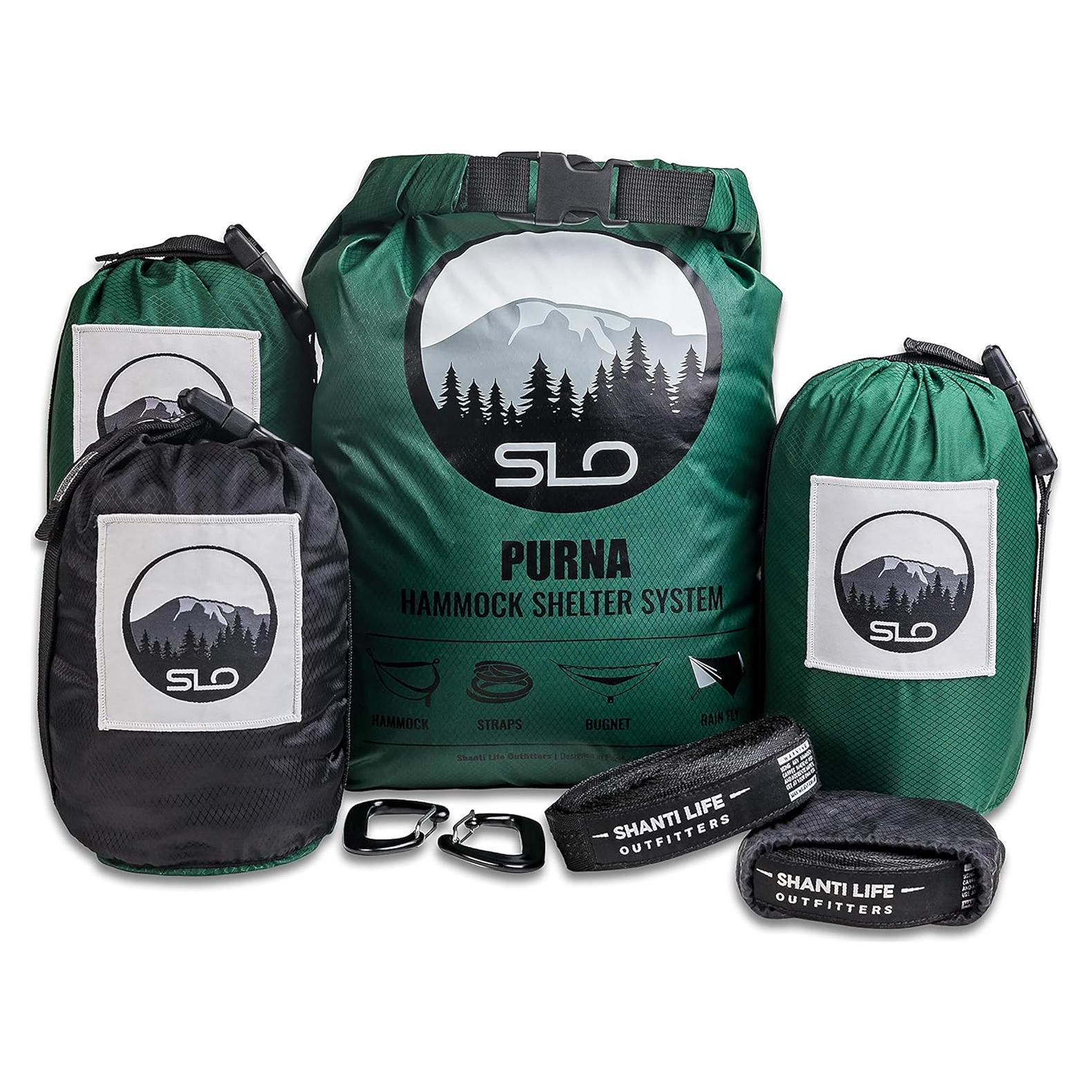 Hamaca de Camping Shanti Life con Red Antiinsectos y Lona Impermeable