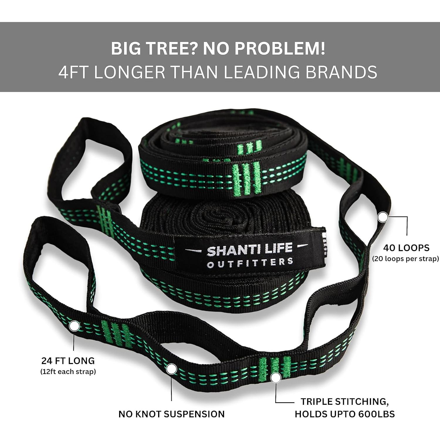 Hamaca de Camping Shanti Life con Red Antiinsectos y Lona Impermeable