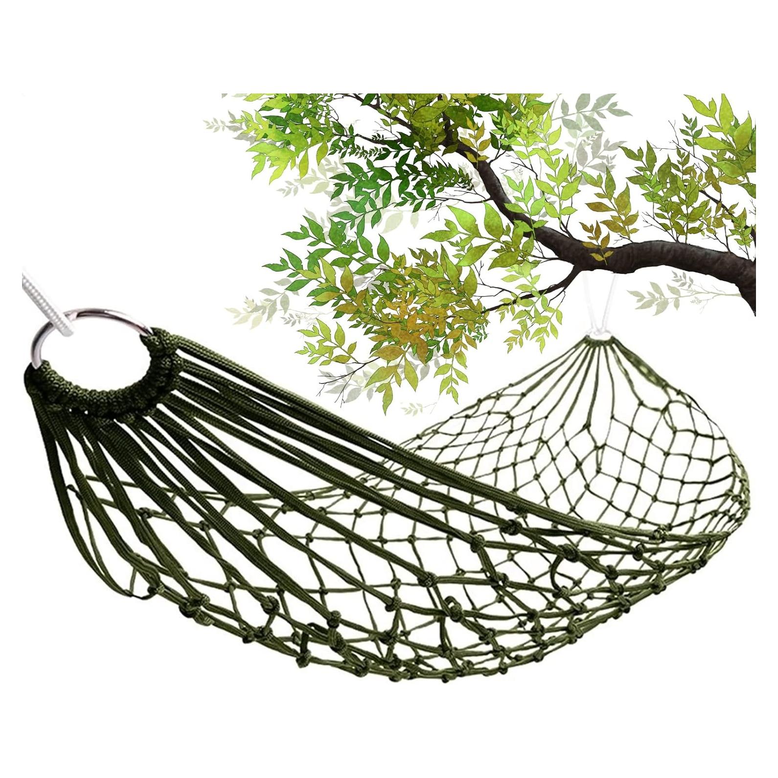 Hamaca de Cuerda de Malla VIKROM para Exterior 240x80 cm