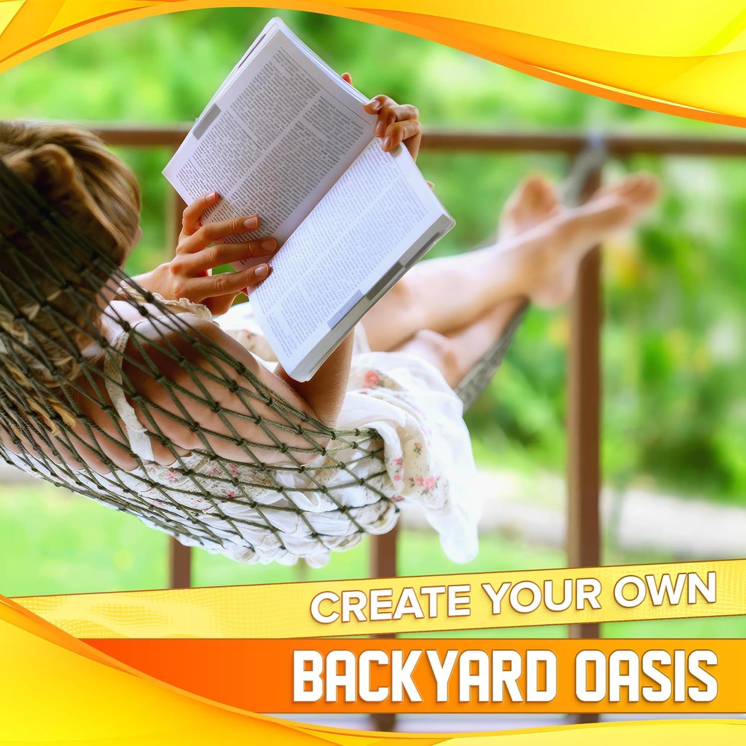 Hamaca de Cuerda de Malla VIKROM para Exterior 240x80 cm