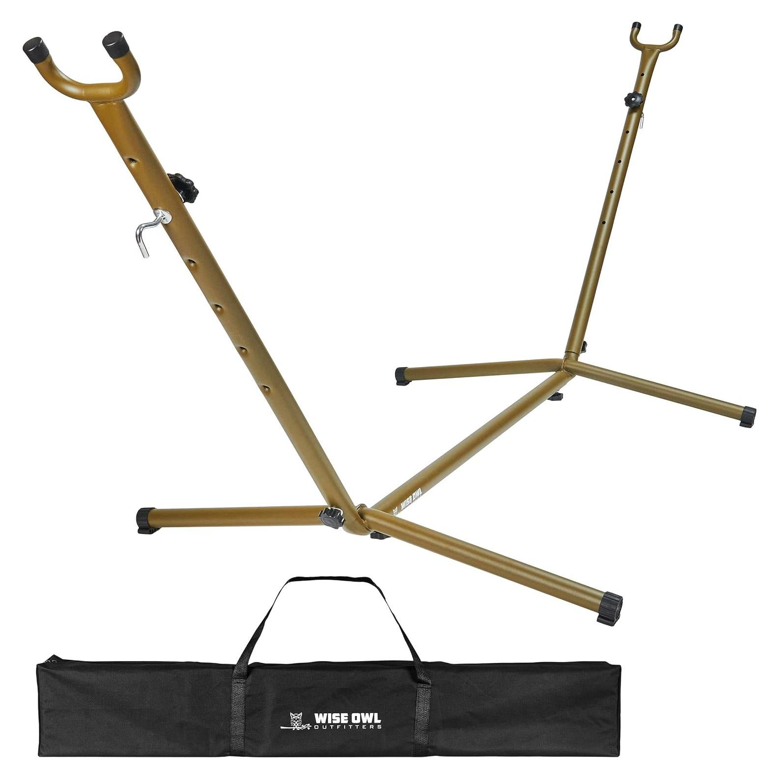 Wise Owl Outfitters Portable Hammock Stand, 106x42, 440lb Capacity - Sports & Outdoors