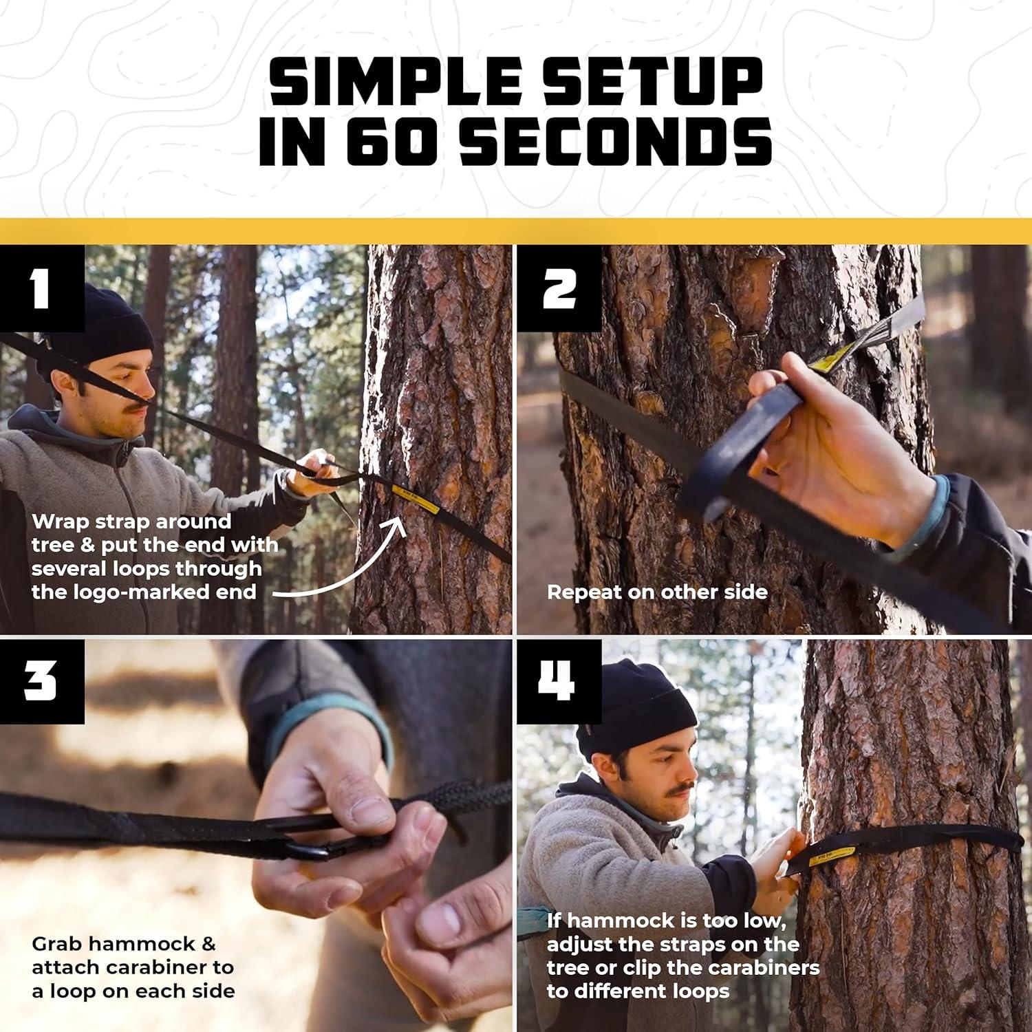 Hamaca de Camping Doble Wise Owl Outfitters con Saco Aislante