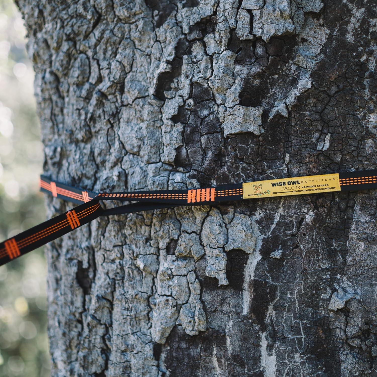 Cuerdas para Hamacas Wise Owl Outfitters 3m Naranjas - Kit Completo