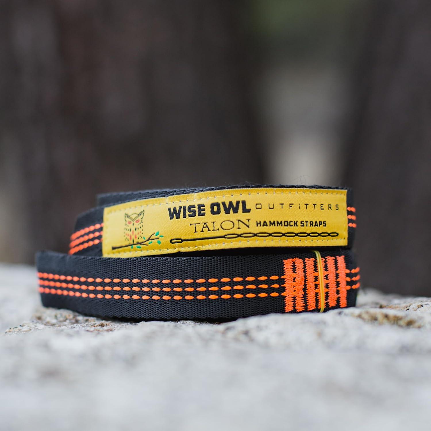 Cuerdas para Hamacas Wise Owl Outfitters 3m Naranjas - Kit Completo