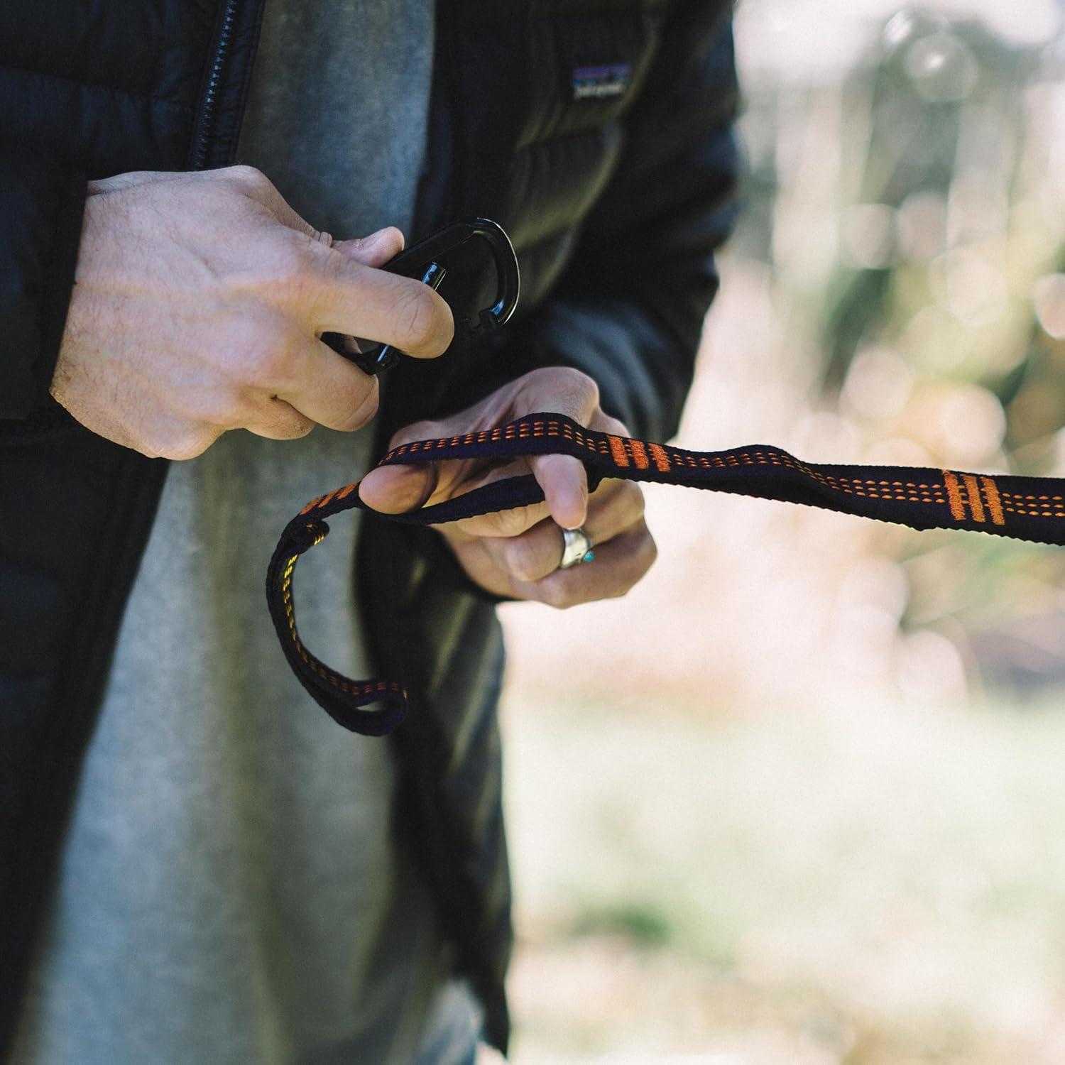 Cuerdas para Hamacas Wise Owl Outfitters 3m Naranjas - Kit Completo