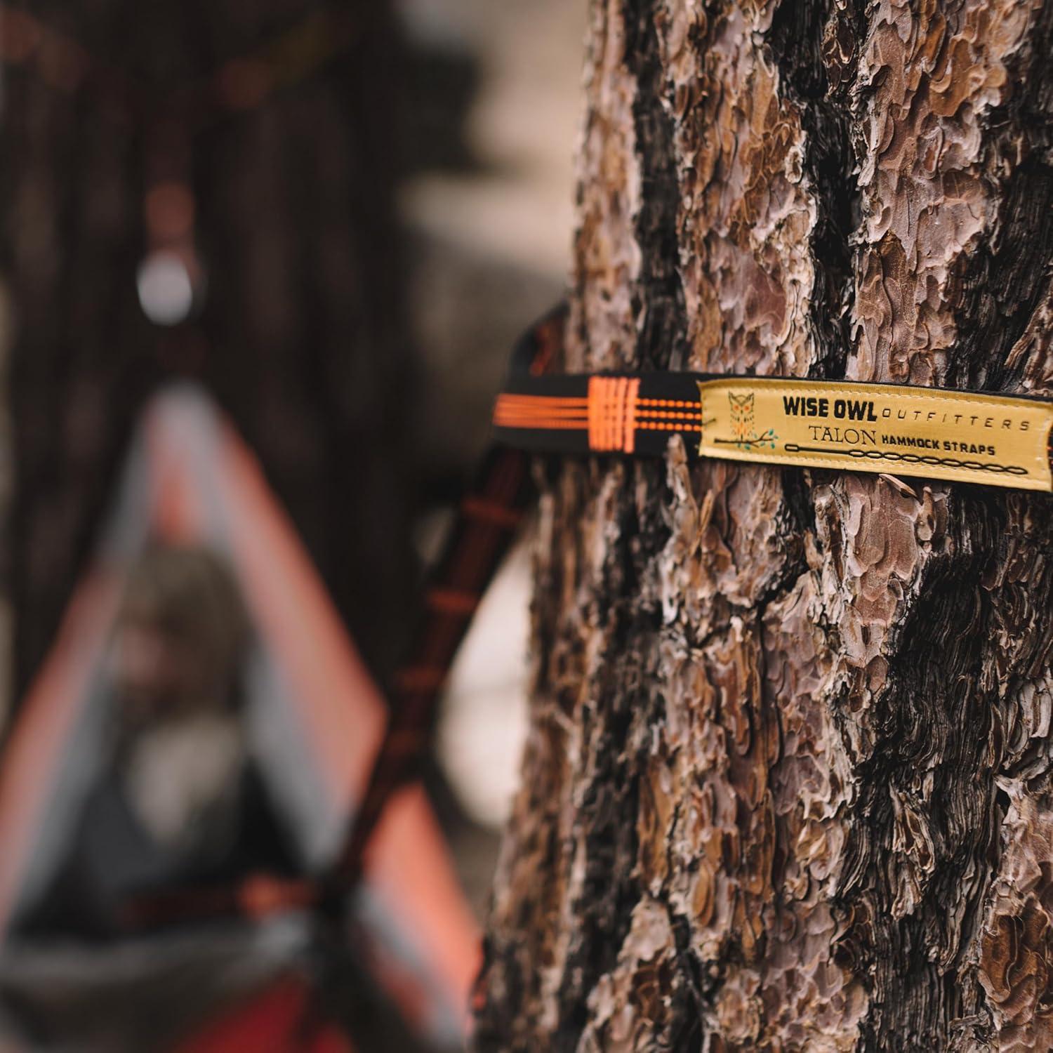Cuerdas para Hamacas Wise Owl Outfitters 3m Naranjas - Kit Completo
