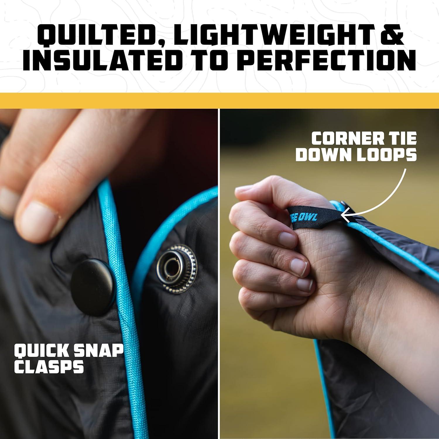 Manta de Camping Wise Owl Outfitters - Nylon A Prueba de Agua 198x140 cm