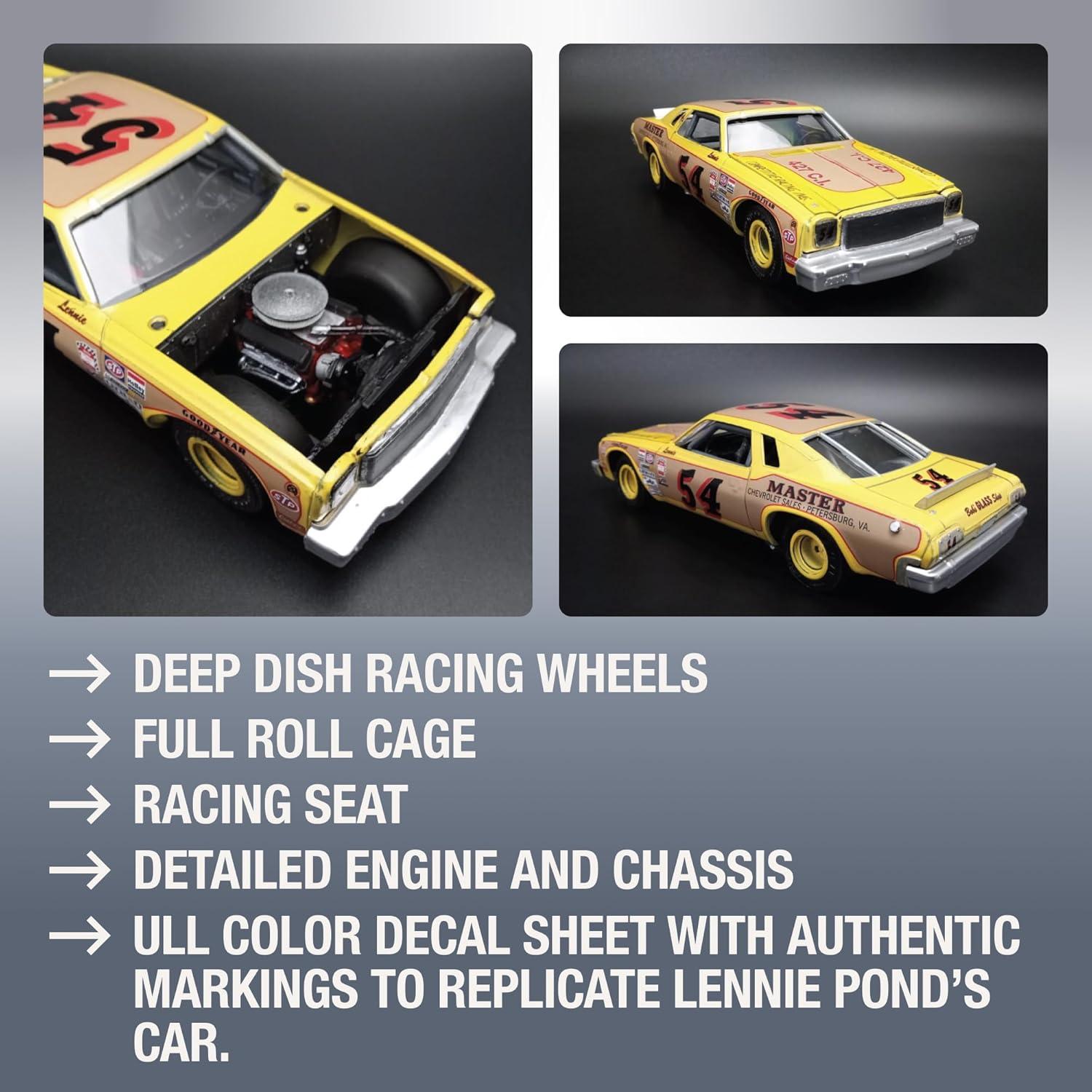 Kit de Modelo AMT 1974 Chevy Malibu 1:25 Detalles Vintage