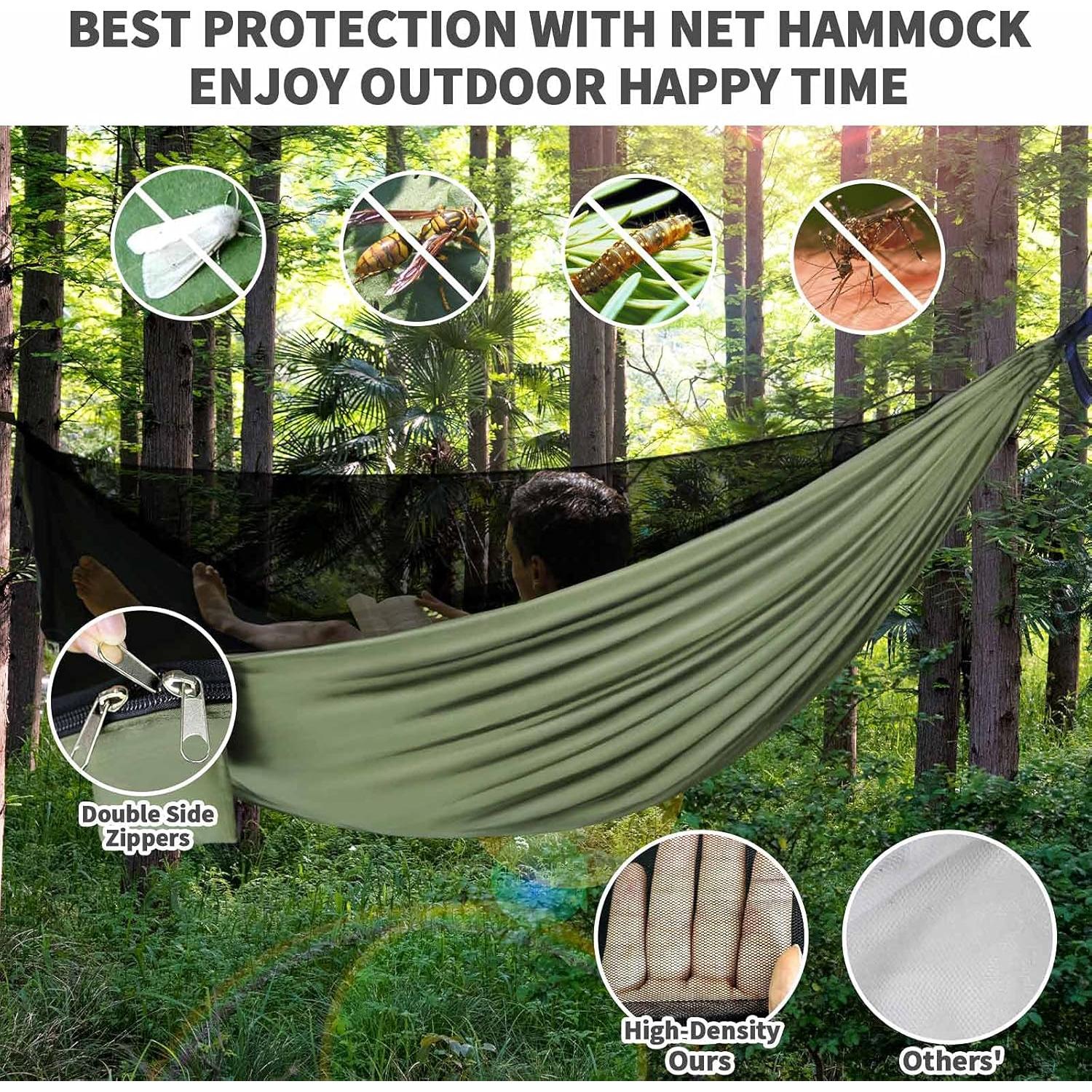 Hamaca de Camping Gymolo con Red Mosquitos y Lona Impermeable